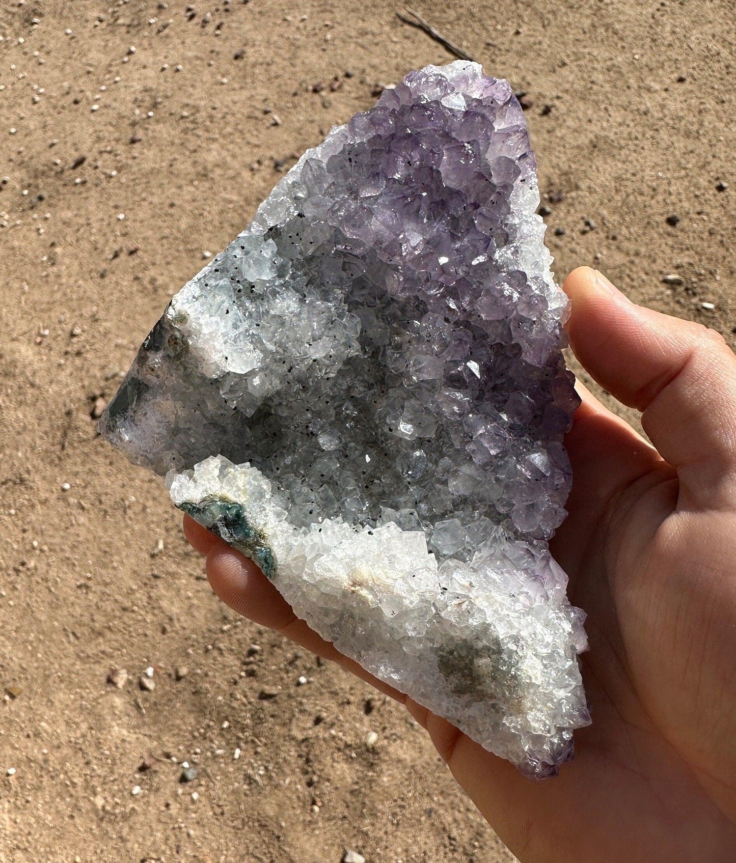 Amethyst Crystal Specimen, Bicolor Amethyst, Crystals, Crystal Collection, Brazil, Amethyst Quartz, Reiki Healing, 1 lb 6.0 ounces