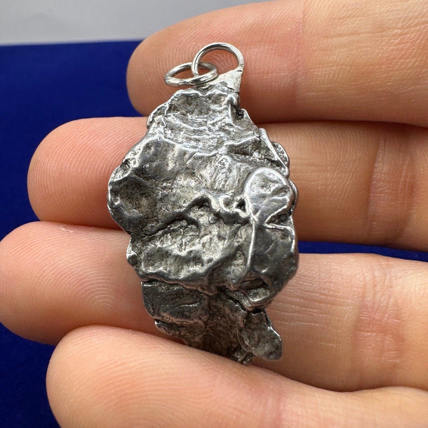 Beautiful Meteorite Campo del Cielo Pendant 18.86 grams, Astronomy Gift, Authentic Meteorite, Meteorite Jewelry, Meteorite Pendant, COA