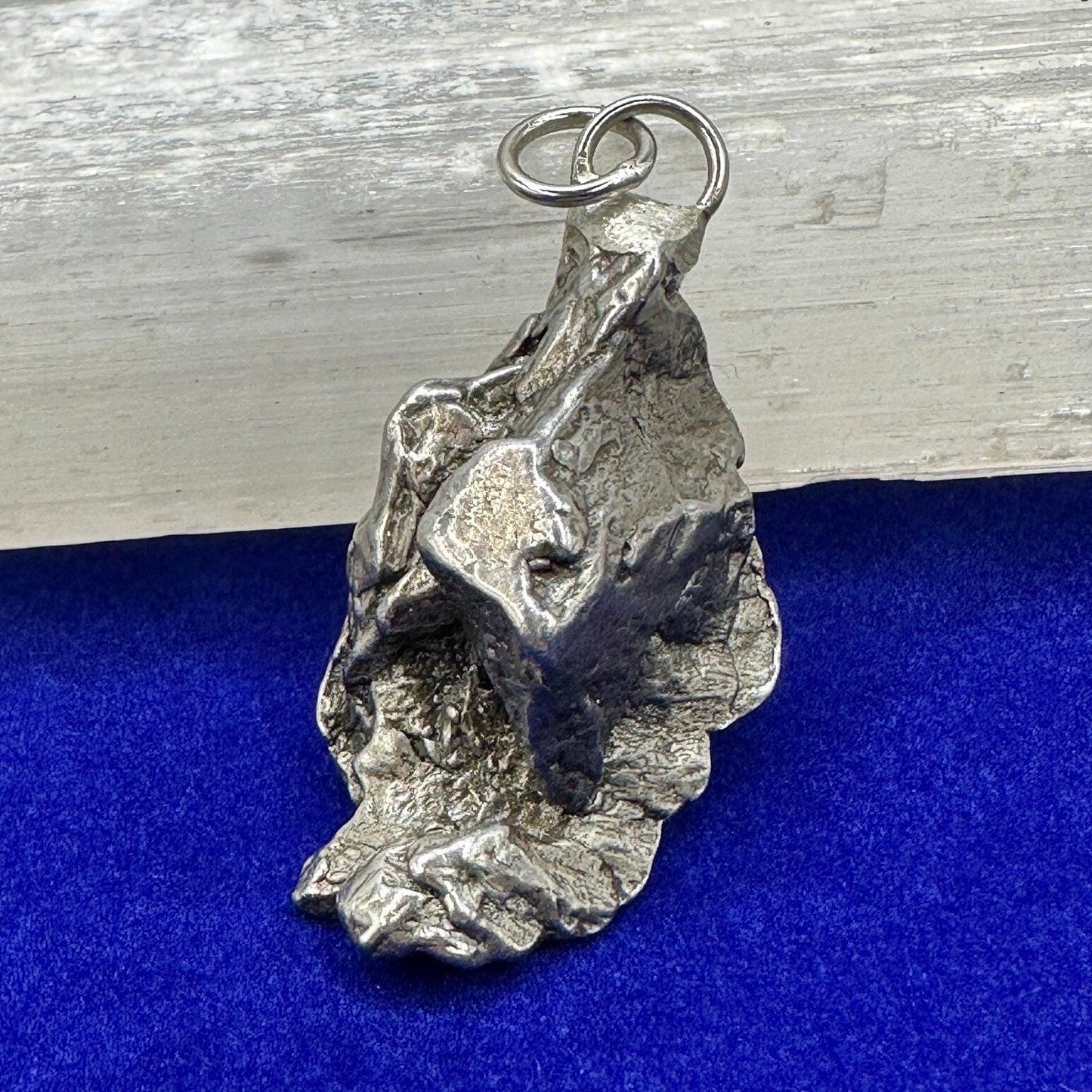 Beautiful Meteorite Campo del Cielo Pendant 18.86 grams, Astronomy Gift, Authentic Meteorite, Meteorite Jewelry, Meteorite Pendant, COA