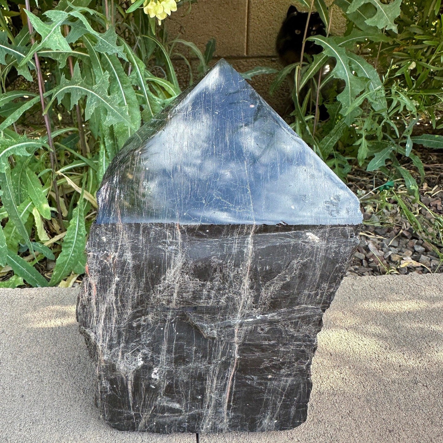 Black Tourmaline uncut natural stone, Beautiful and I cute, Psychic Protection, Rock Collection, Office Decor, Home Decor, 10 lb 8.3 ounces