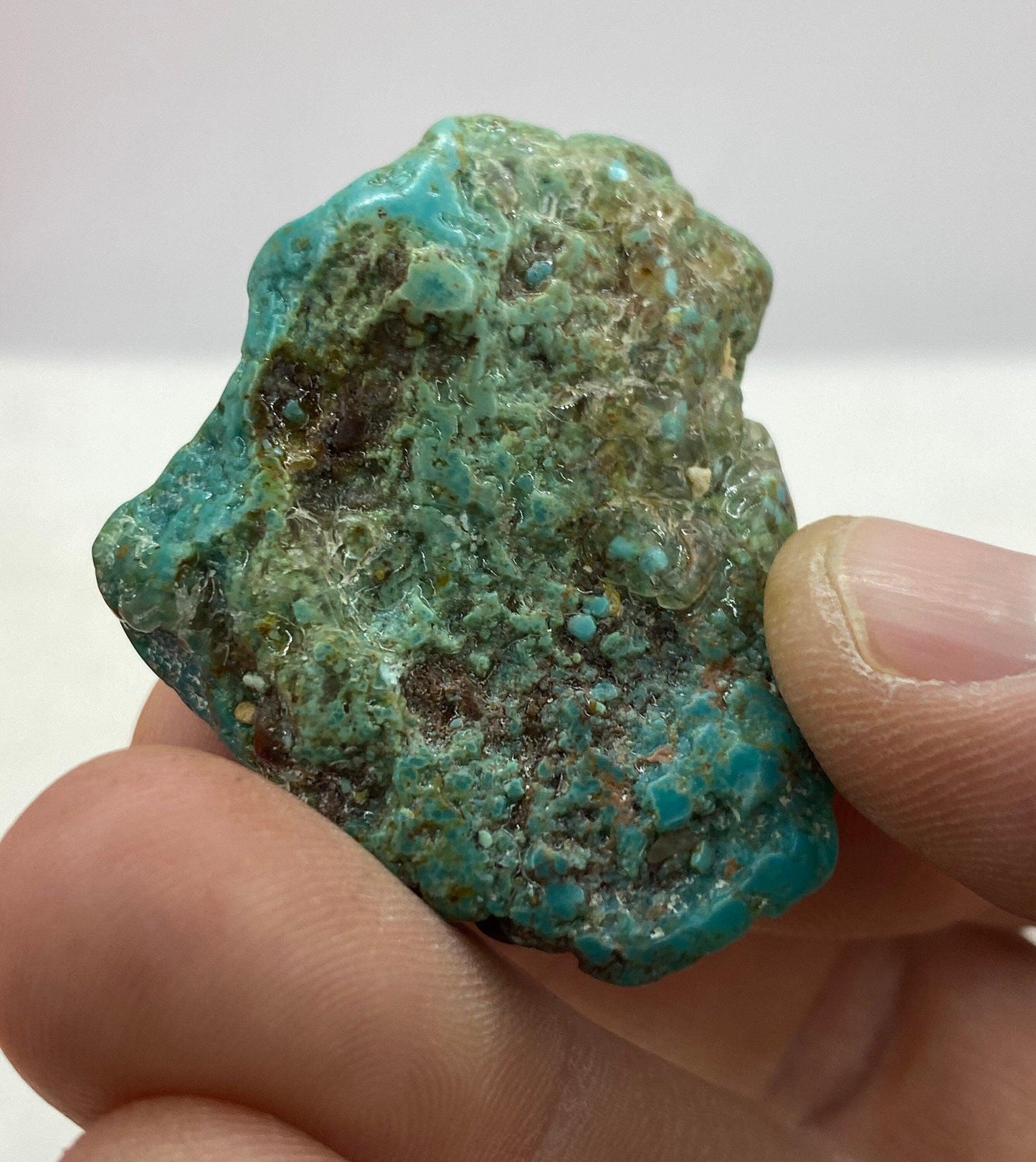 Beautiful High Quality Kingman Turquoise, Nugget, Ithaca Peak, Rock Collection, Reiki, Arizona, Arizona Turquoise, 19.77 grams|98.85 carats