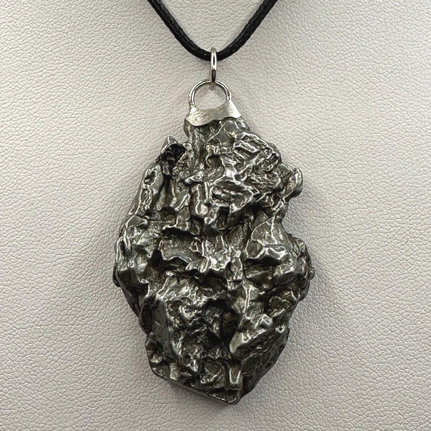 Beautiful Meteorite Campo del Cielo Pendant 44.61 Grams, Astronomy Gift, Authentic Meteorite, Meteorite Jewelry, Meteorite Pendant, COA