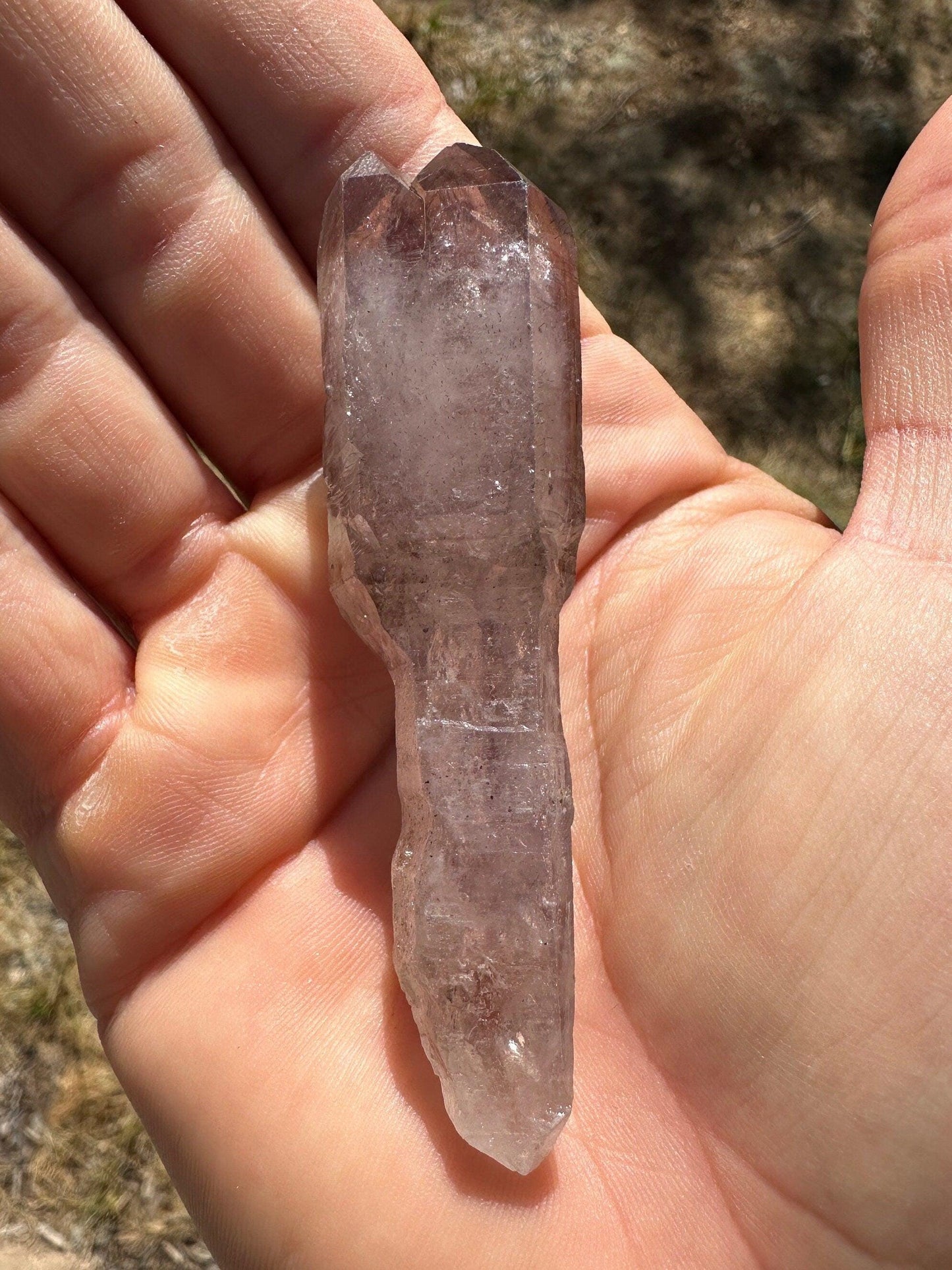 Shangaan Amethyst Scepter Crystal, Twin Quartz, Amethyst Scepter, Zimbabwe, Reiki Healing, 37.99 Grams