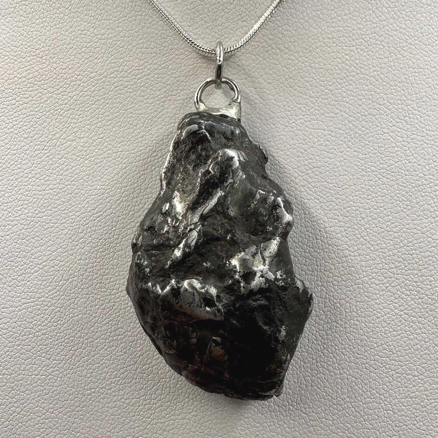 Beautiful Meteorite Campo del Cielo Pendant 44.12 Grams, Oriented, Astronomy Gift, Authentic Meteorite, Meteorite Jewelry, Meteorite Pendant