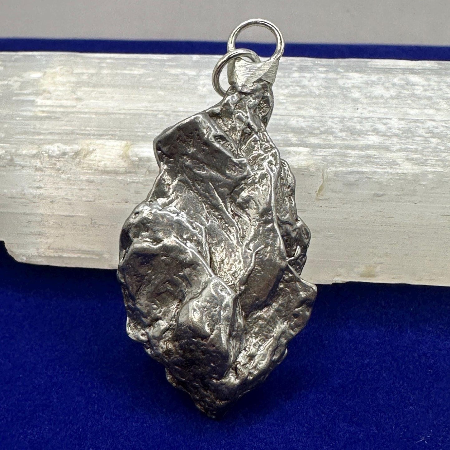 Beautiful Meteorite Campo del Cielo Pendant 32.20 Grams, Astronomy Gift, Authentic Meteorite, Meteorite Jewelry, Meteorite Pendant, COA