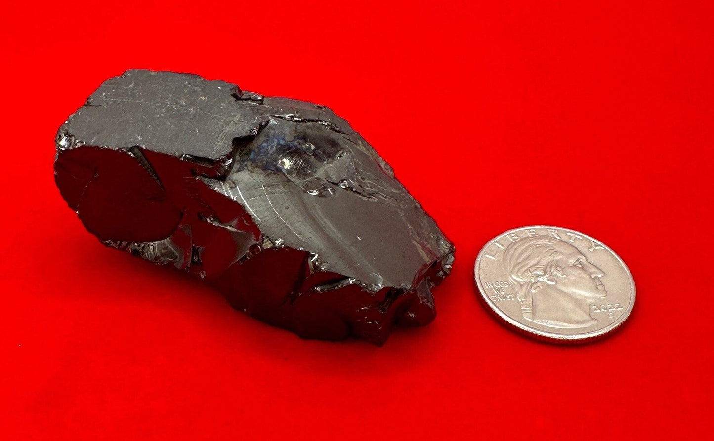 Shungite Specimen from Colombia, Rare and beautiful piece, High Quality, EMF Protection, Meditation, Reiki, Sleep Improvement, 40.61 grams