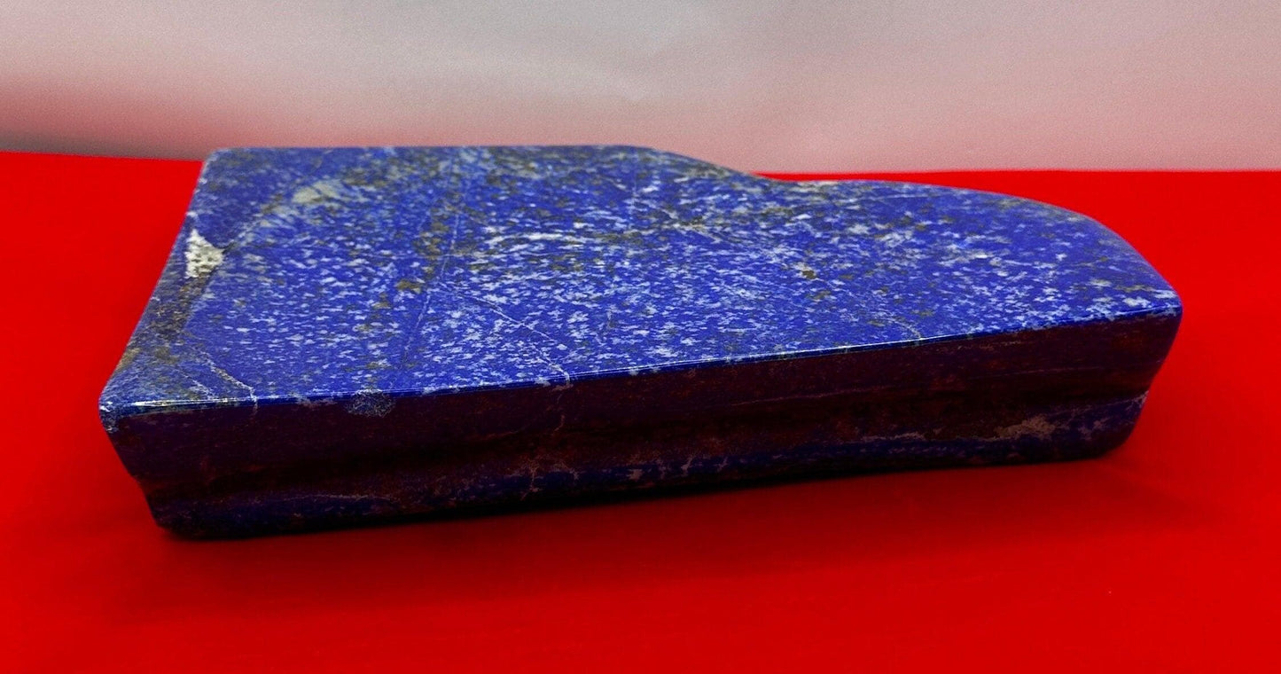 Beautiful High Quality Lapis Lazuli Stone Slab, Rock Collection, Home Decor, Reiki, Throat Chakra, Energy Work, 3 lbs 3.0 ounces