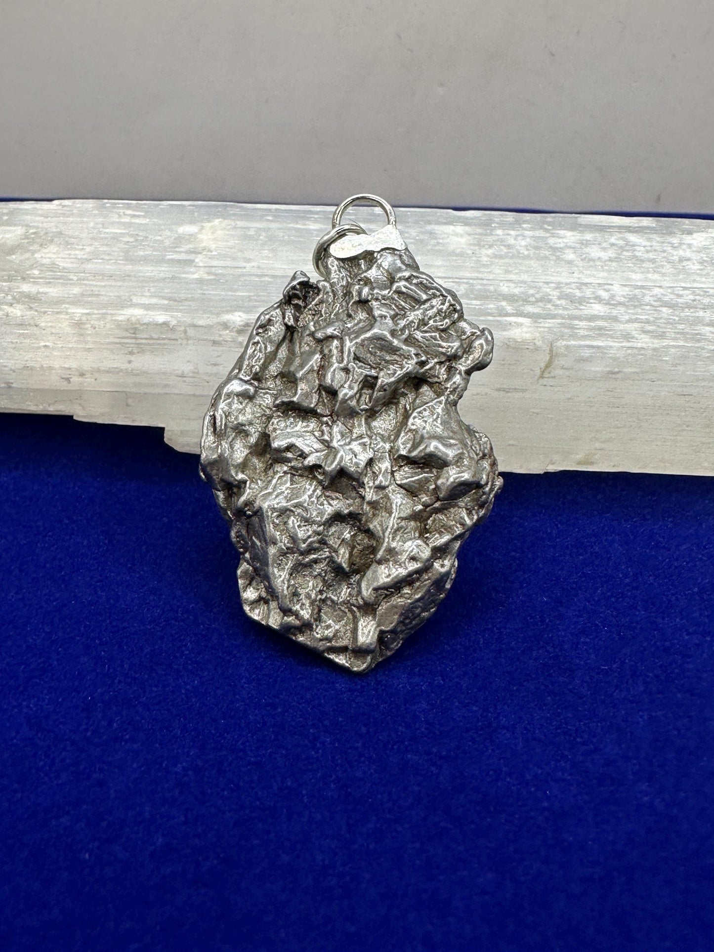 Beautiful Meteorite Campo del Cielo Pendant 44.61 Grams, Astronomy Gift, Authentic Meteorite, Meteorite Jewelry, Meteorite Pendant, COA