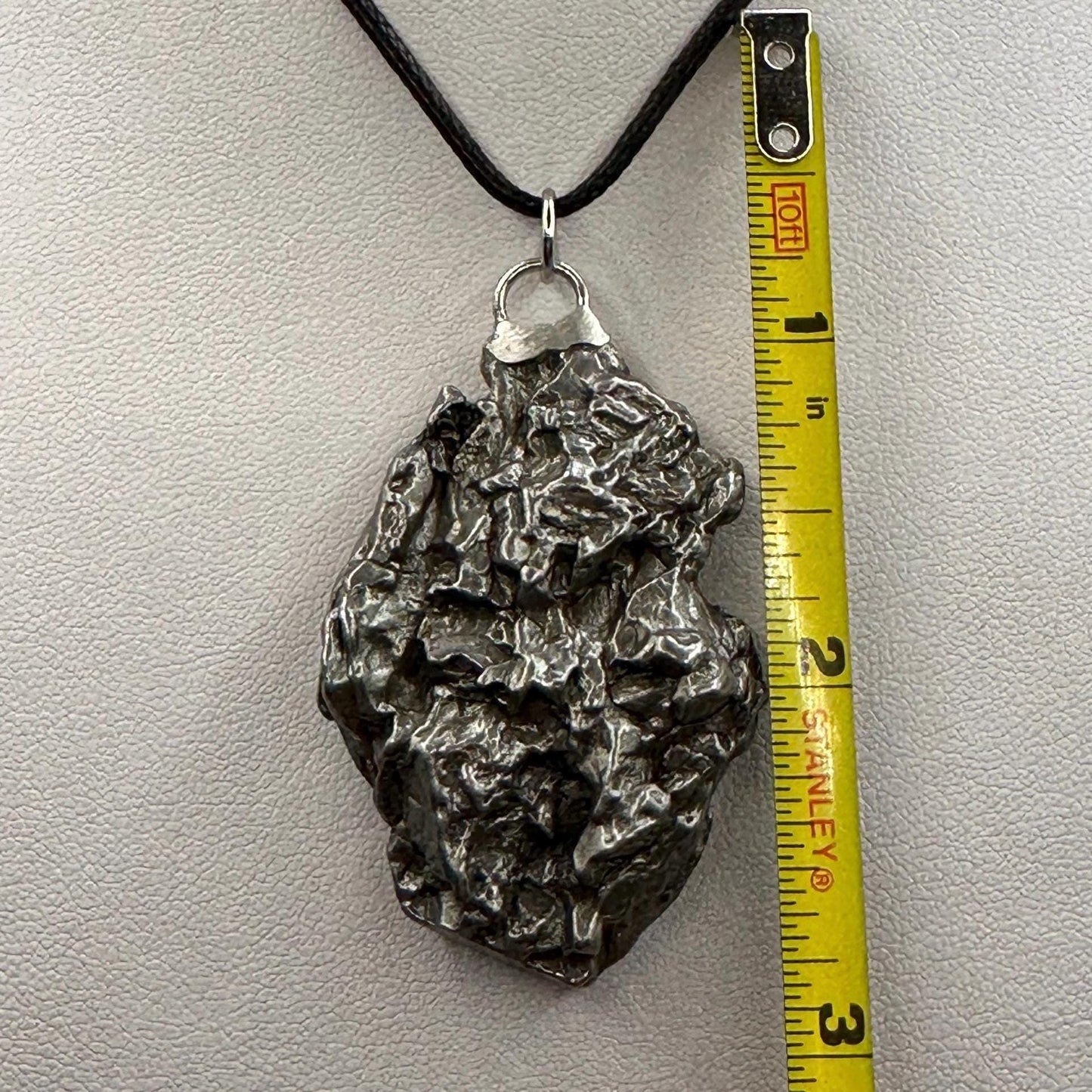 Beautiful Meteorite Campo del Cielo Pendant 44.61 Grams, Astronomy Gift, Authentic Meteorite, Meteorite Jewelry, Meteorite Pendant, COA