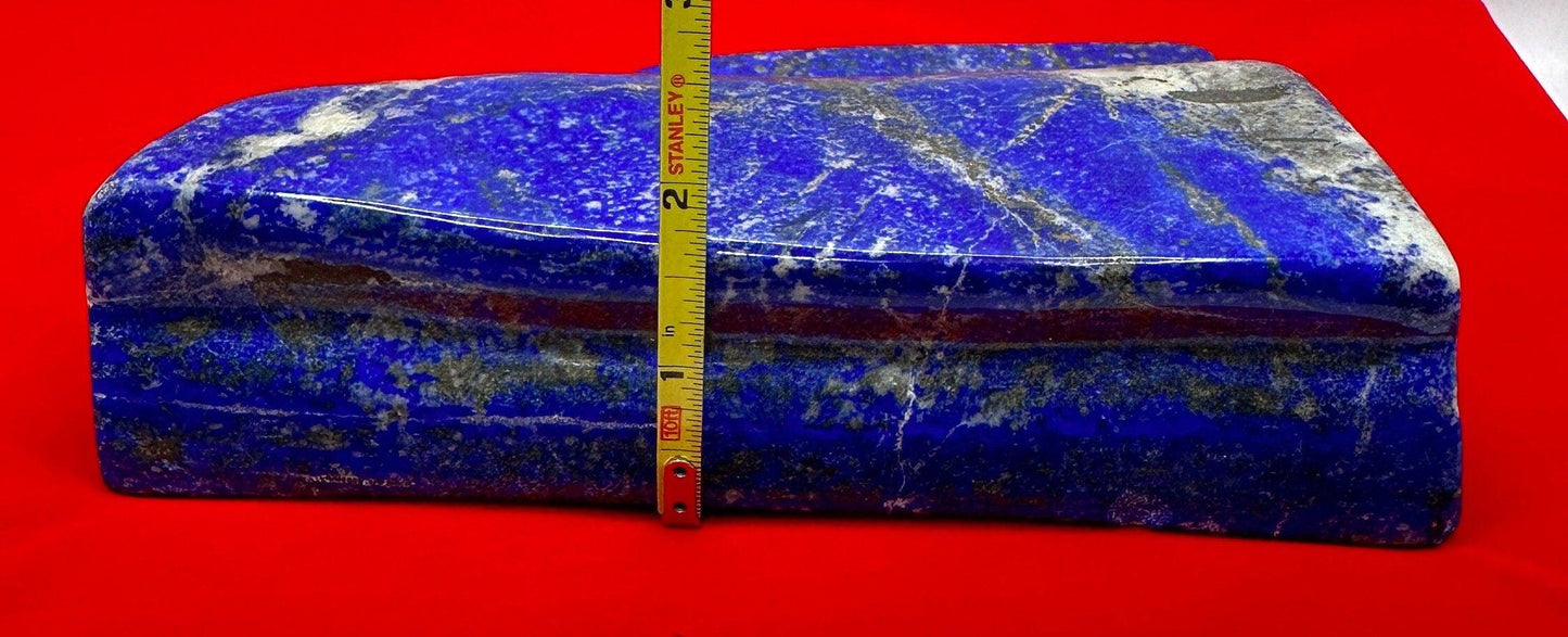 Beautiful High Quality Lapis Lazuli Stone Slab, Rock Collection, Home Decor, Reiki, Throat Chakra, Energy Work, 3 lbs 3.0 ounces