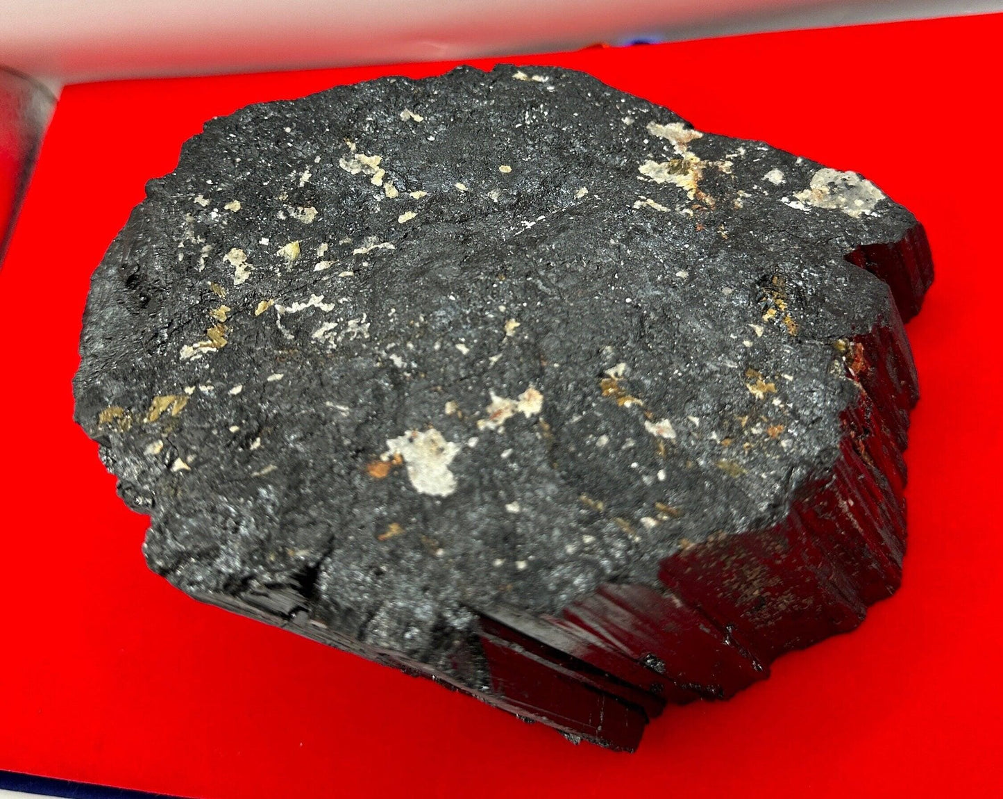 Black Tourmaline uncut natural stone, Brazilian Tourmaline, Psychic Protection, Rock Collection, Office Decor, Home Decor, 6 lb 2.0 ounces