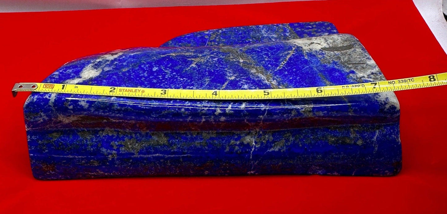 Beautiful High Quality Lapis Lazuli Stone Slab, Rock Collection, Home Decor, Reiki, Throat Chakra, Energy Work, 3 lbs 3.0 ounces