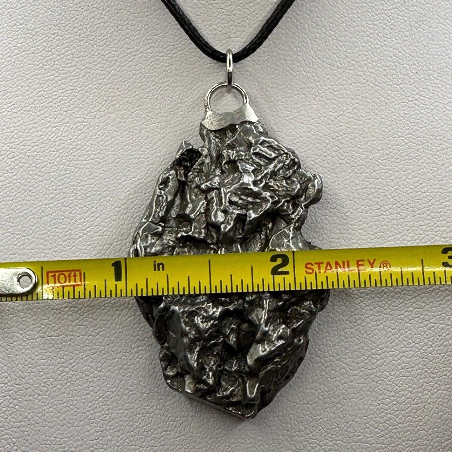 Beautiful Meteorite Campo del Cielo Pendant 44.61 Grams, Astronomy Gift, Authentic Meteorite, Meteorite Jewelry, Meteorite Pendant, COA