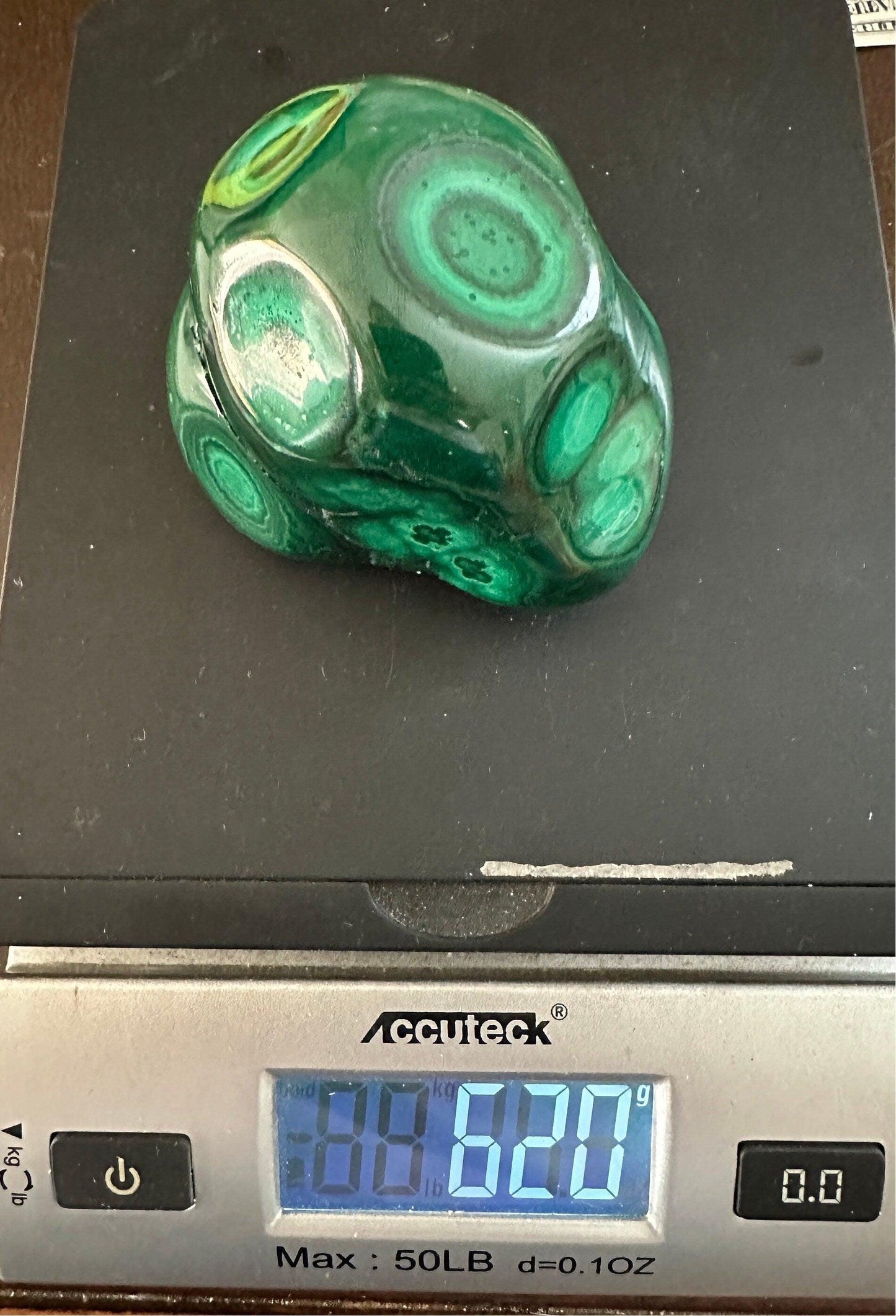 Polished Malachite Formation, Malachite Paperweight, Malachite Centerpiece, Heart Chakra, Excellent Quality, Protection, 620 grams