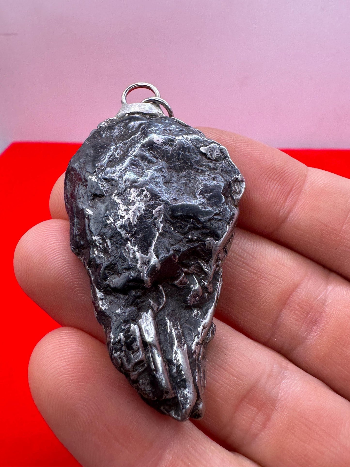 Uruacu Meteorite Pendant, Brazil, Uruacu Meteorite Crystal, Astronomy Gift, Space Gift, Iron Meteorite, COA, Manifestation, Success, 45.92g