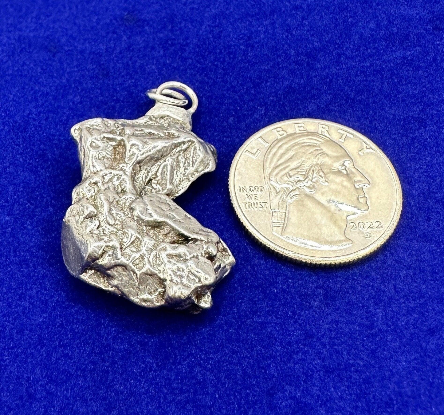 Beautiful Meteorite Campo del Cielo Pendant 20.97 Grams, Astronomy Gift, Authentic Meteorite, Meteorite Jewelry, Meteorite Pendant, COA