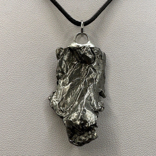 Beautiful Meteorite Campo del Cielo Pendant 18.97 grams, Astronomy Gift, Authentic Meteorite, Meteorite Jewelry, Meteorite Pendant, COA