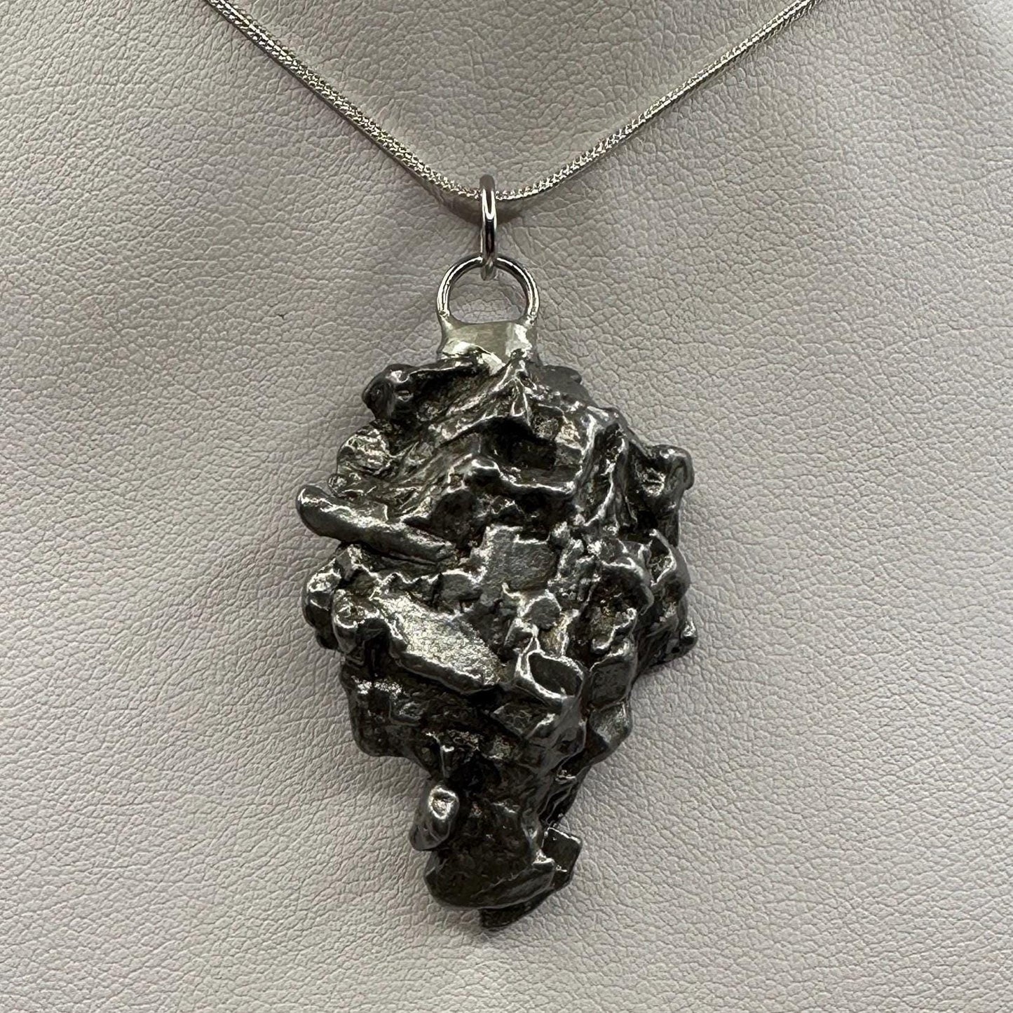 Beautiful Meteorite Campo del Cielo Pendant, Astronomy Gift, Authentic Meteorite, Meteorite Jewelry, Meteorite Pendant, COA, 37.66 Grams