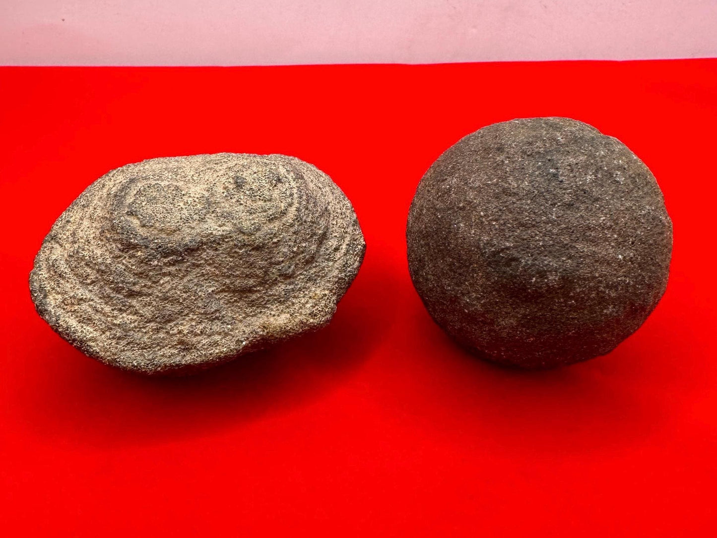 Rare Large Moqui Marbles, Pair of Stones, Shaman Stones, Southern Utah, Thunder Stones, Hopi Marbles, Sandstone, 7.0 oz|196 grams