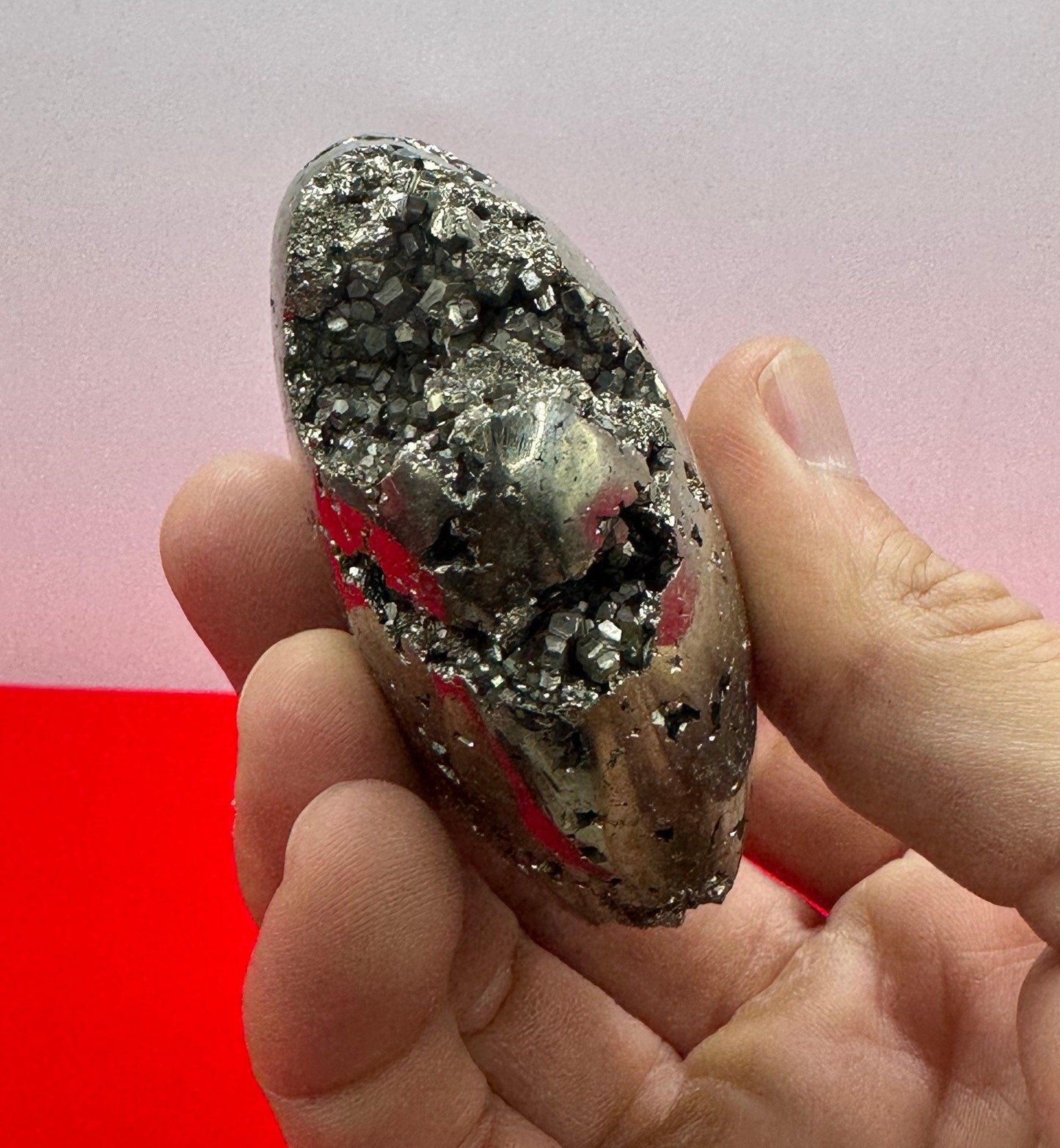 Pyrite Heart, Beautiful Pyrite, Heart Shaped, Balance, Heart, Arizona Pyrite, willpower, Mothers Day Gift, Fools Gold, 8.8 ounces