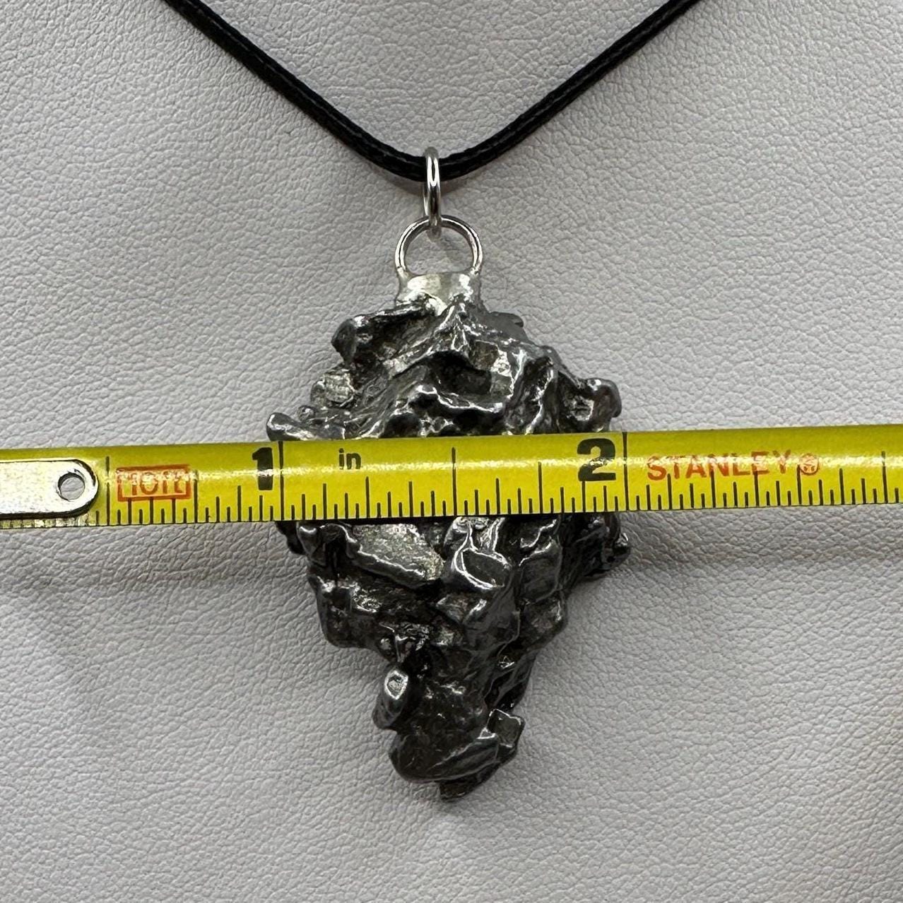 Beautiful Meteorite Campo del Cielo Pendant, Astronomy Gift, Authentic Meteorite, Meteorite Jewelry, Meteorite Pendant, COA, 37.66 Grams