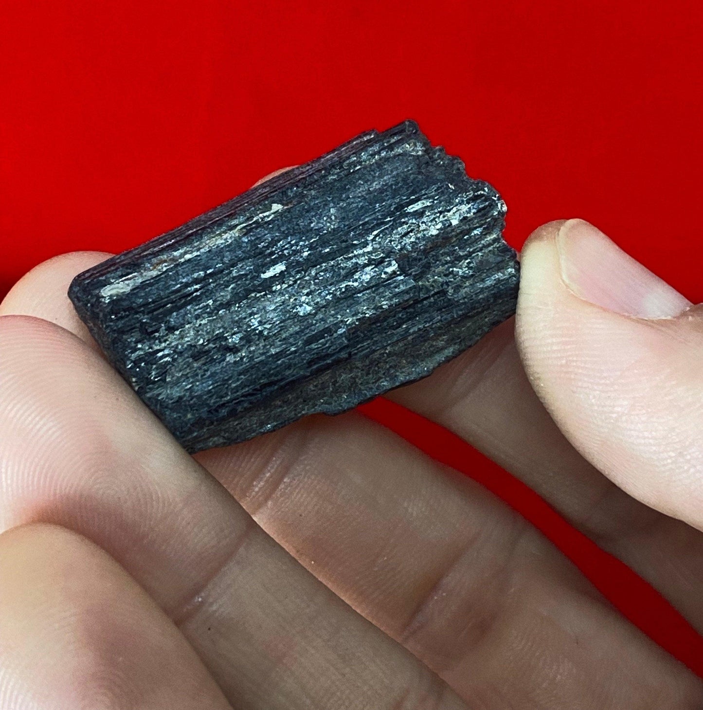 Beautiful High Quality Nigerian Black Tourmaline uncut natural stone, Psychic Protection, Rock Collection, 14.94 grams