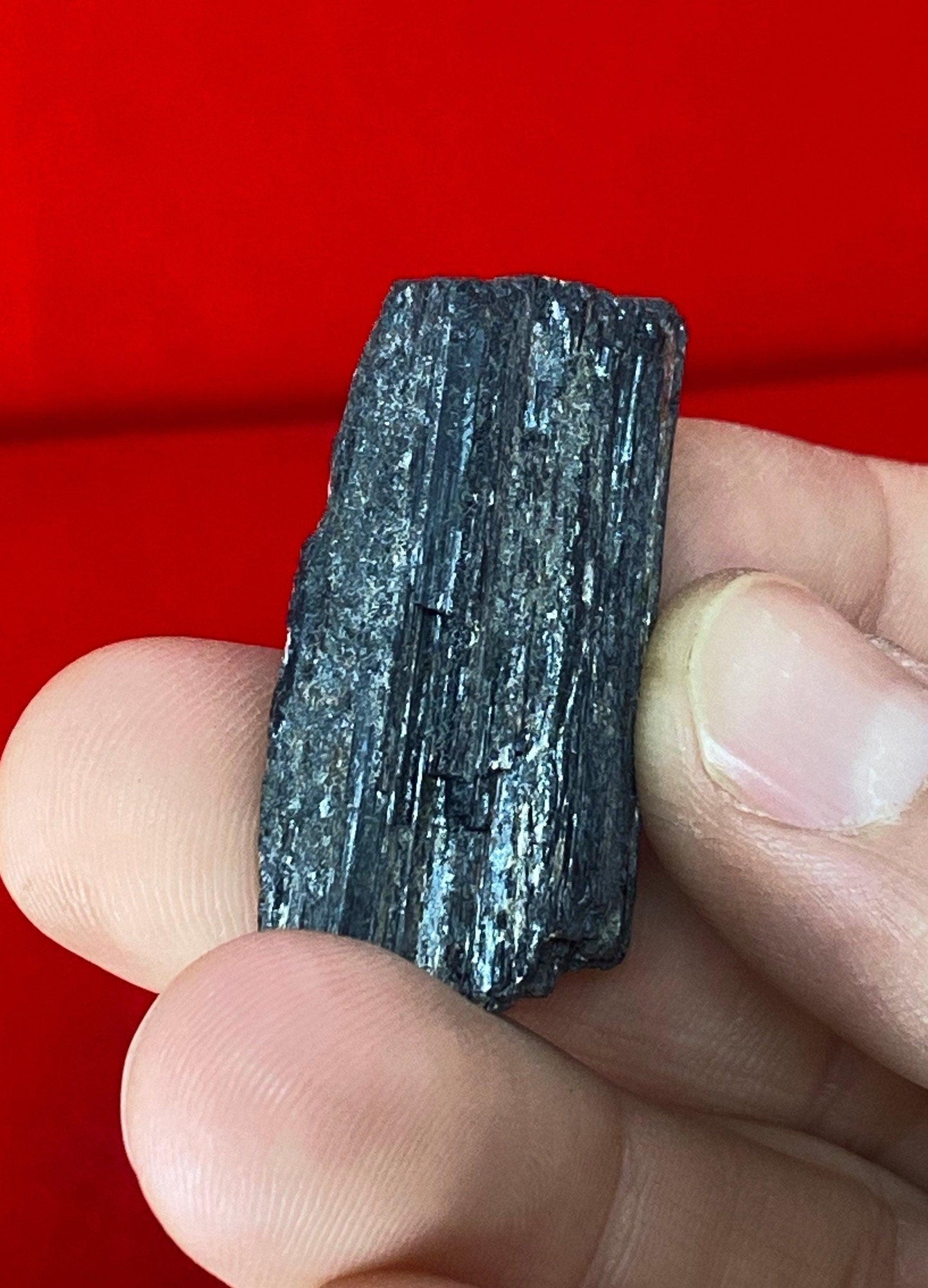 Beautiful High Quality Nigerian Black Tourmaline uncut natural stone, Psychic Protection, Rock Collection, 14.94 grams