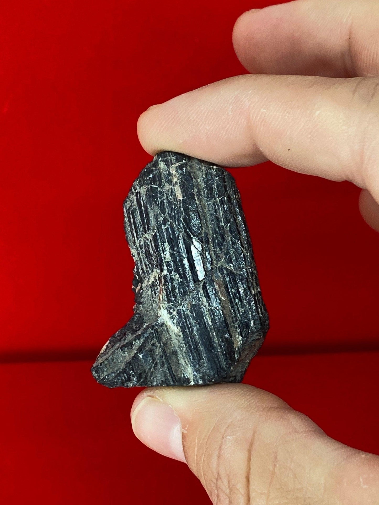 Beautiful High Quality Nigerian Black Tourmaline uncut natural stone, Psychic Protection, Rock Collection, 33.11 grams