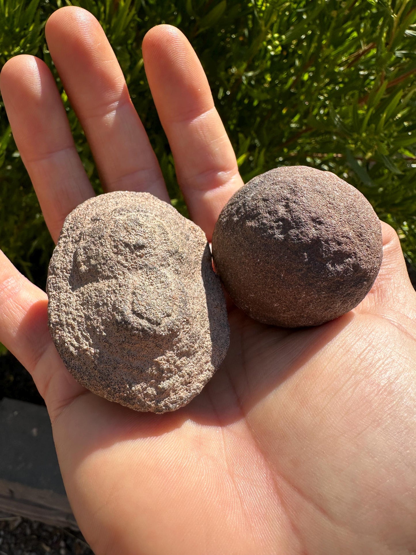 Rare Large Moqui Marbles, Pair of Stones, Shaman Stones, Southern Utah, Thunder Stones, Hopi Marbles, Sandstone, 7.0 oz|196 grams