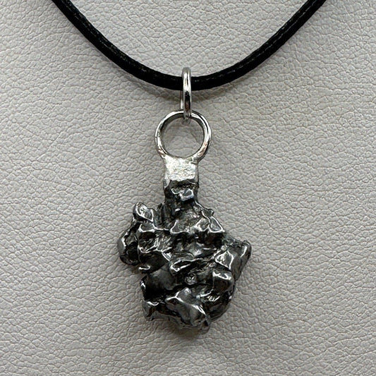 Beautiful Meteorite Campo del Cielo Pendant 5.15 grams, Astronomy Gift, Authentic Meteorite, Meteorite Jewelry, Meteorite Pendant, COA