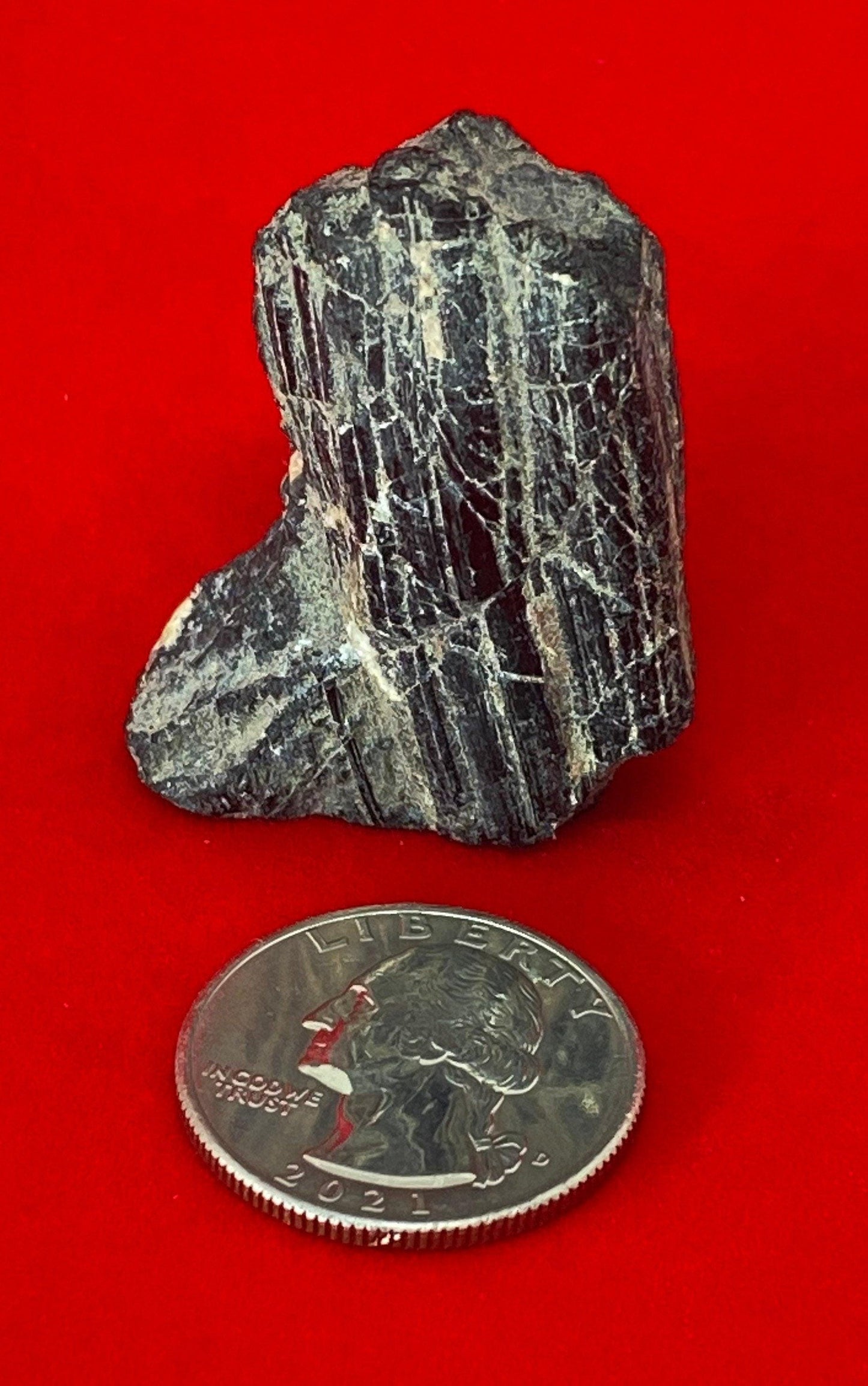 Beautiful High Quality Nigerian Black Tourmaline uncut natural stone, Psychic Protection, Rock Collection, 33.11 grams