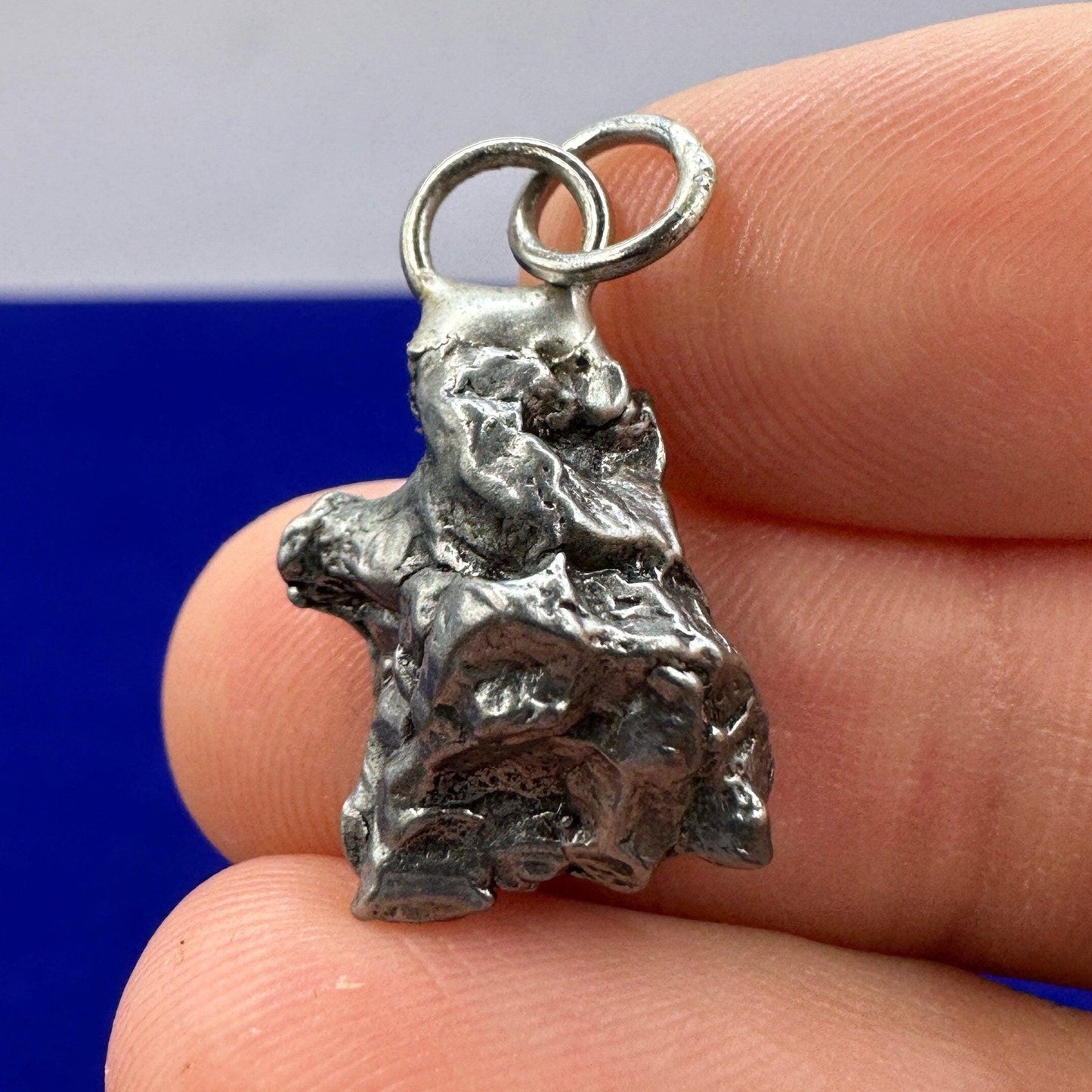 Beautiful Meteorite Campo del Cielo Pendant 5.59 grams, Astronomy Gift, Authentic Meteorite, Meteorite Jewelry, Meteorite Pendant, COA