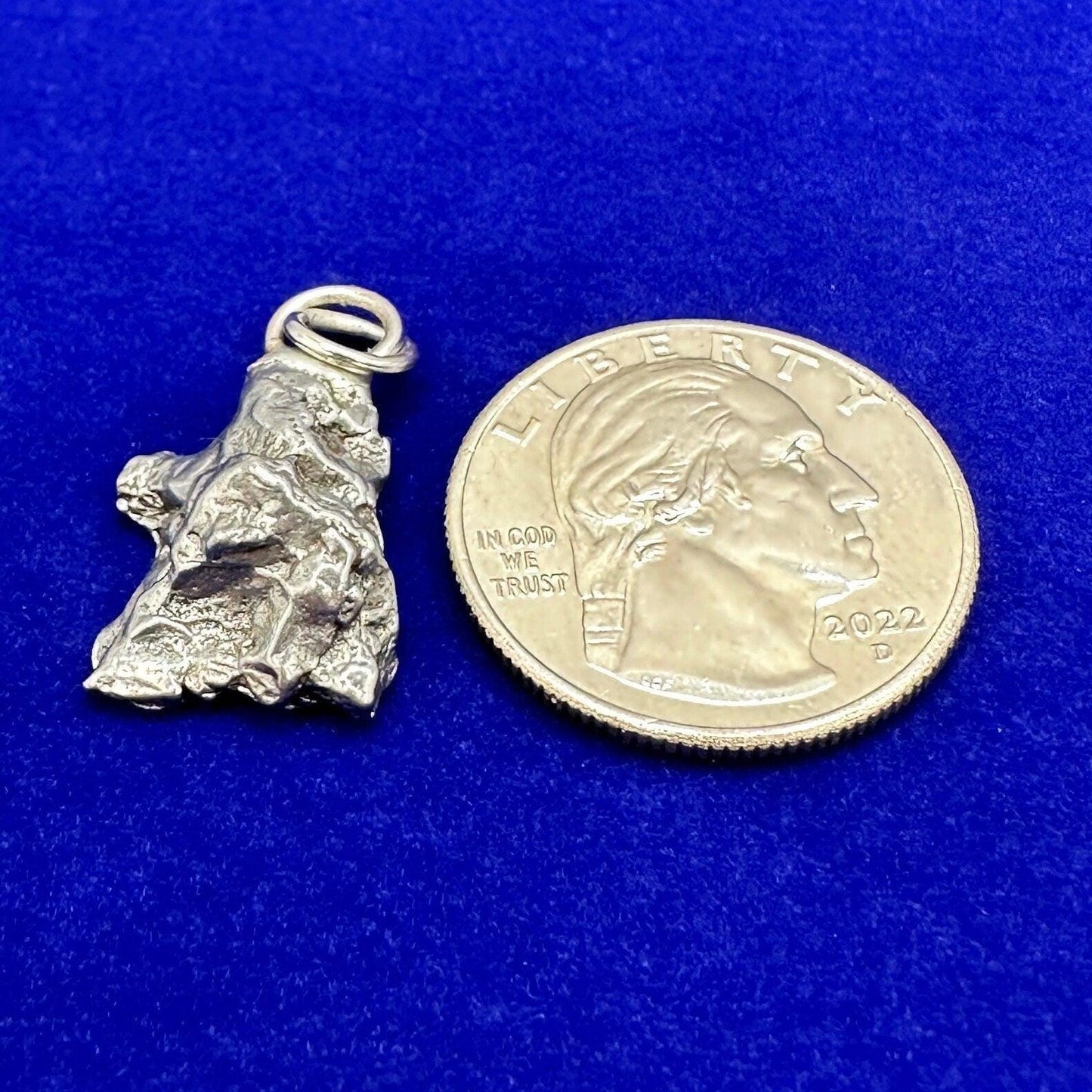 Beautiful Meteorite Campo del Cielo Pendant 5.59 grams, Astronomy Gift, Authentic Meteorite, Meteorite Jewelry, Meteorite Pendant, COA