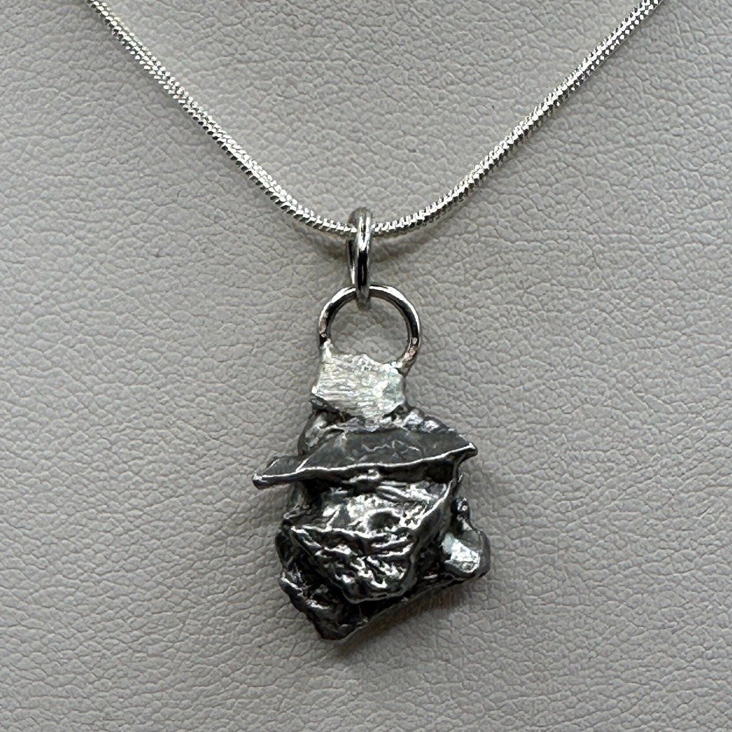 Beautiful Meteorite Campo del Cielo Pendant 5.64 grams, Astronomy Gift, Authentic Meteorite, Meteorite Jewelry, Meteorite Pendant, COA