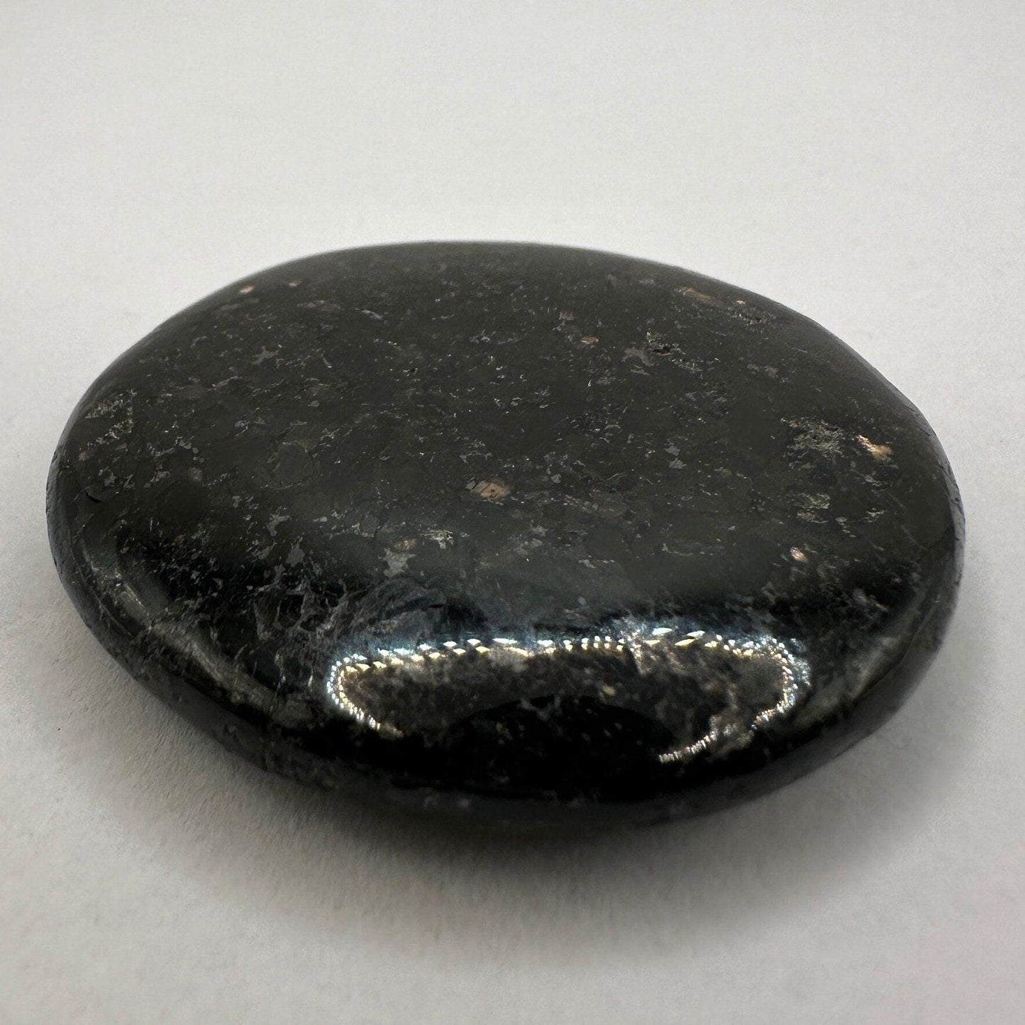 Nuummite Stone, Polished Nuummite, Greenland, Reiki, Rock Collection, Manifesting, Grounding, Energy Work, Reiki Creativity, 34.43 grams