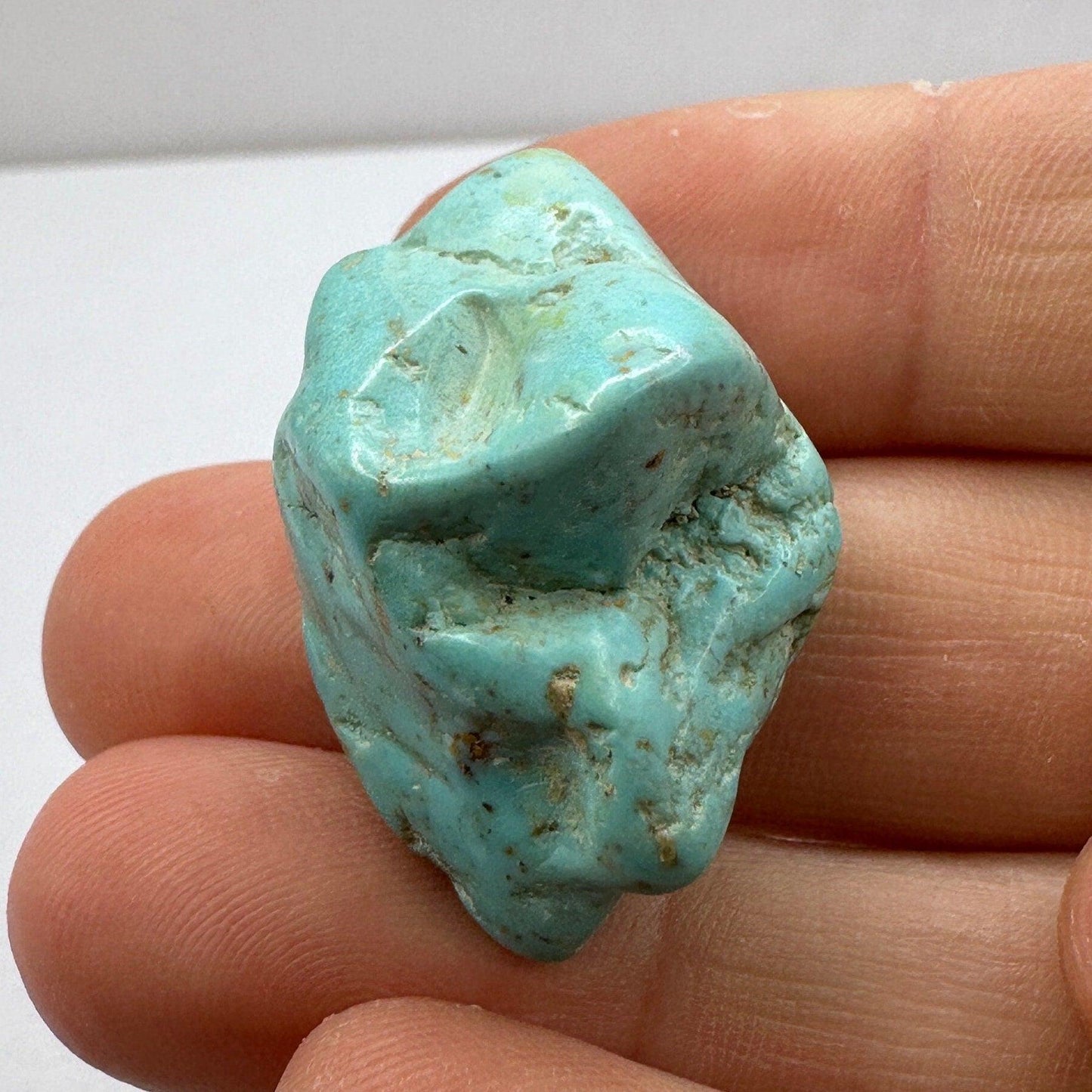 Beautiful High Quality Kingman Turquoise, Nugget, Smooth, Rock Collection, Reiki, Ithica Mine, Arizona Turquoise, 11.18 grams|55.9 carats