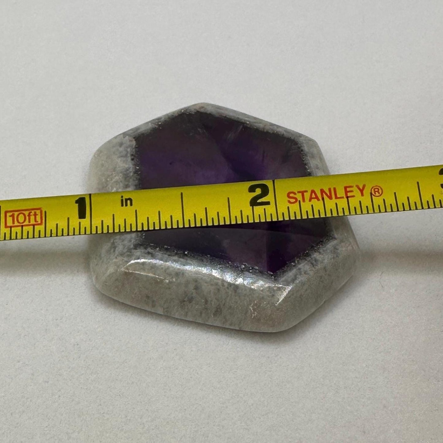 Atomic Amethyst, Trapiche Amethyst, Atomic Amethyst Slice, Amethyst Crystal, Rare Amethyst Crystal, Reiki Healing , Reiki Healing, 18.92g