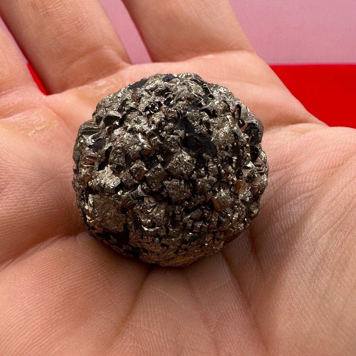 Golden Prophecy Stone, Rare and Unique, Marcasite Nodule, Crystal of Protection, Pyrite, Reiki, Rock Collection, Transformation, 52.58 grams