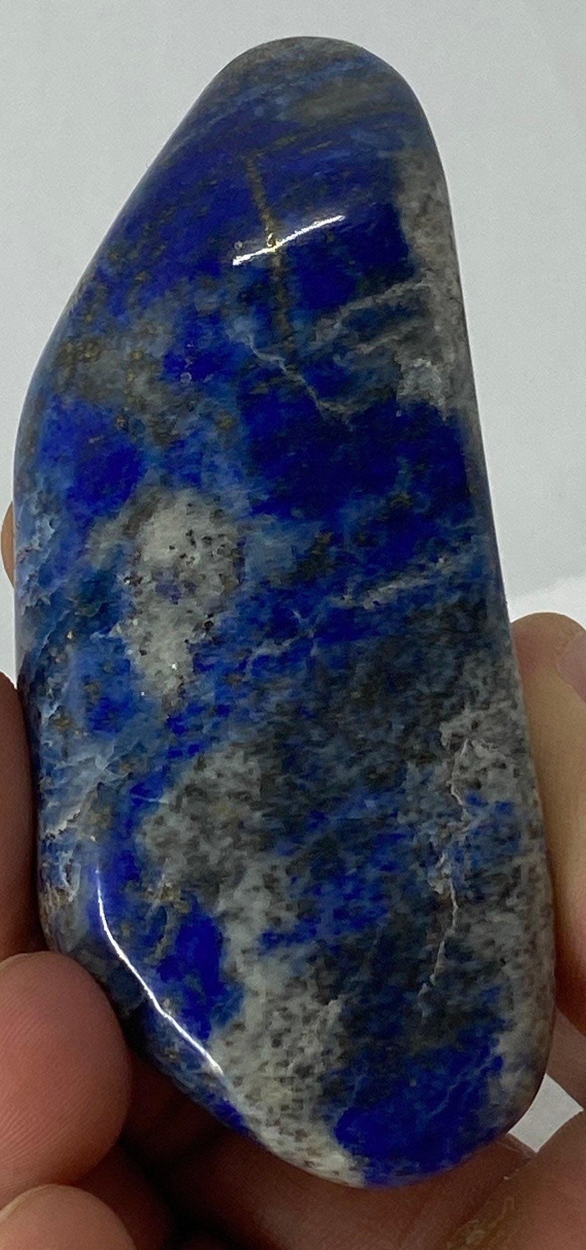 Beautiful High Quality Lapis Lazuli tumbled stone, The perfect addition to any rock collection, 134 grams