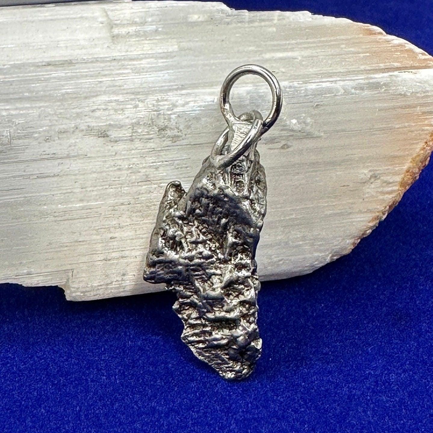 Beautiful Aletai Meteorite Pendant, 5.26 grams, Astronomy Gift, Authentic Meteorite, Meteorite Jewelry, Meteorite Pendant, COA, Space Gift