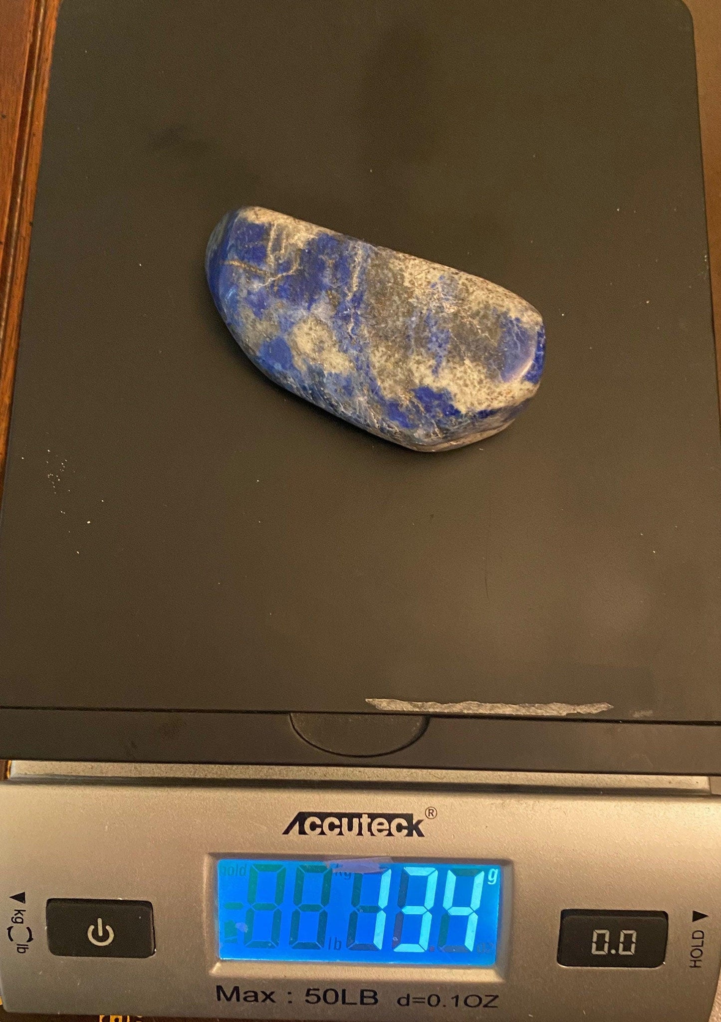 Beautiful High Quality Lapis Lazuli tumbled stone, The perfect addition to any rock collection, 134 grams