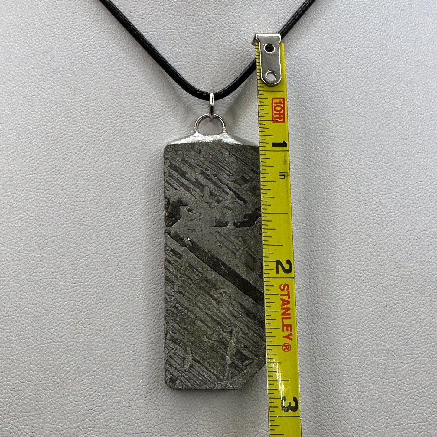 Beautiful Aletai Meteorite Pendant, Etched and Polished, 26.04g, Authentic Meteorite, Astronomy Gift, Meteorite Jewelry, COA