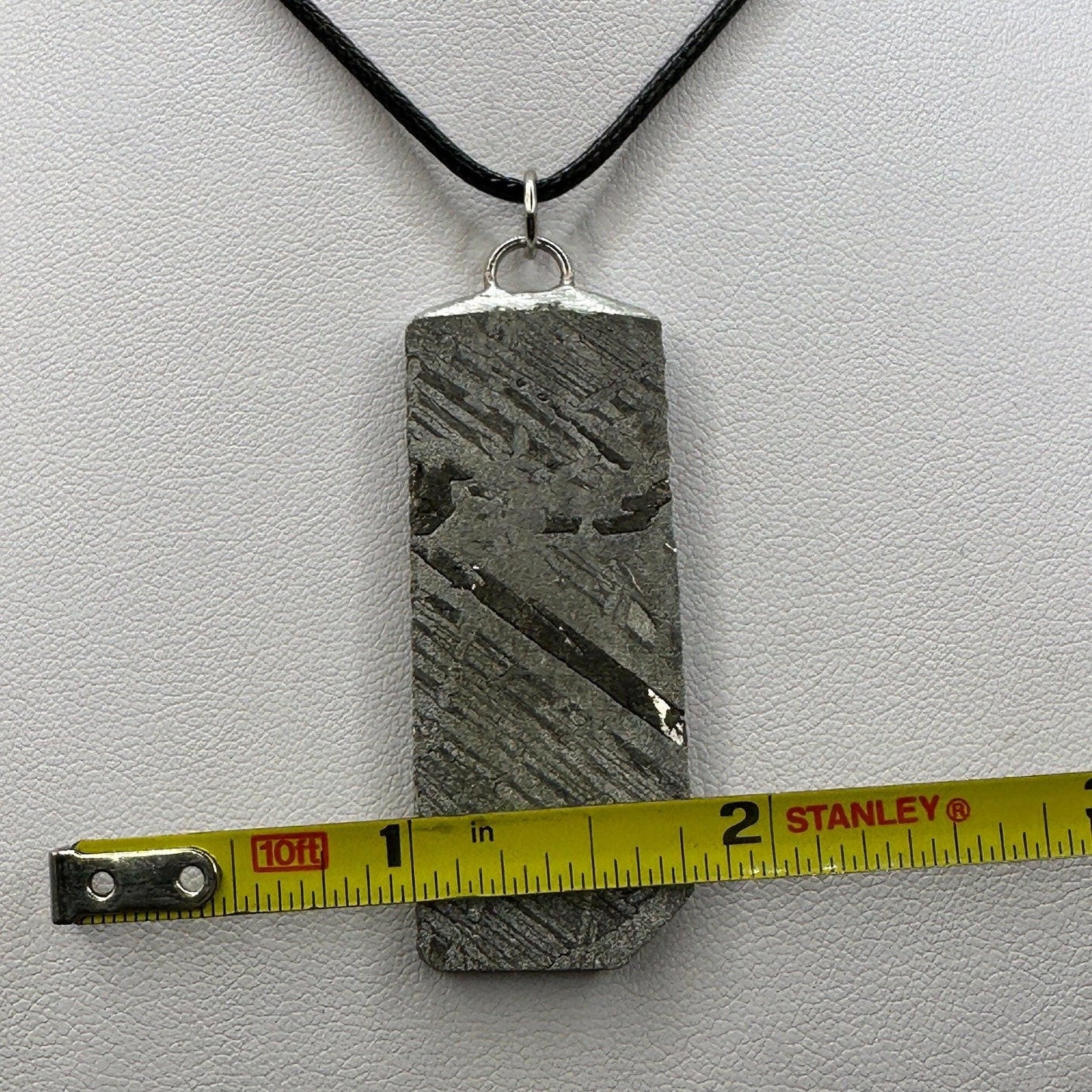 Beautiful Aletai Meteorite Pendant, Etched and Polished, 26.04g, Authentic Meteorite, Astronomy Gift, Meteorite Jewelry, COA