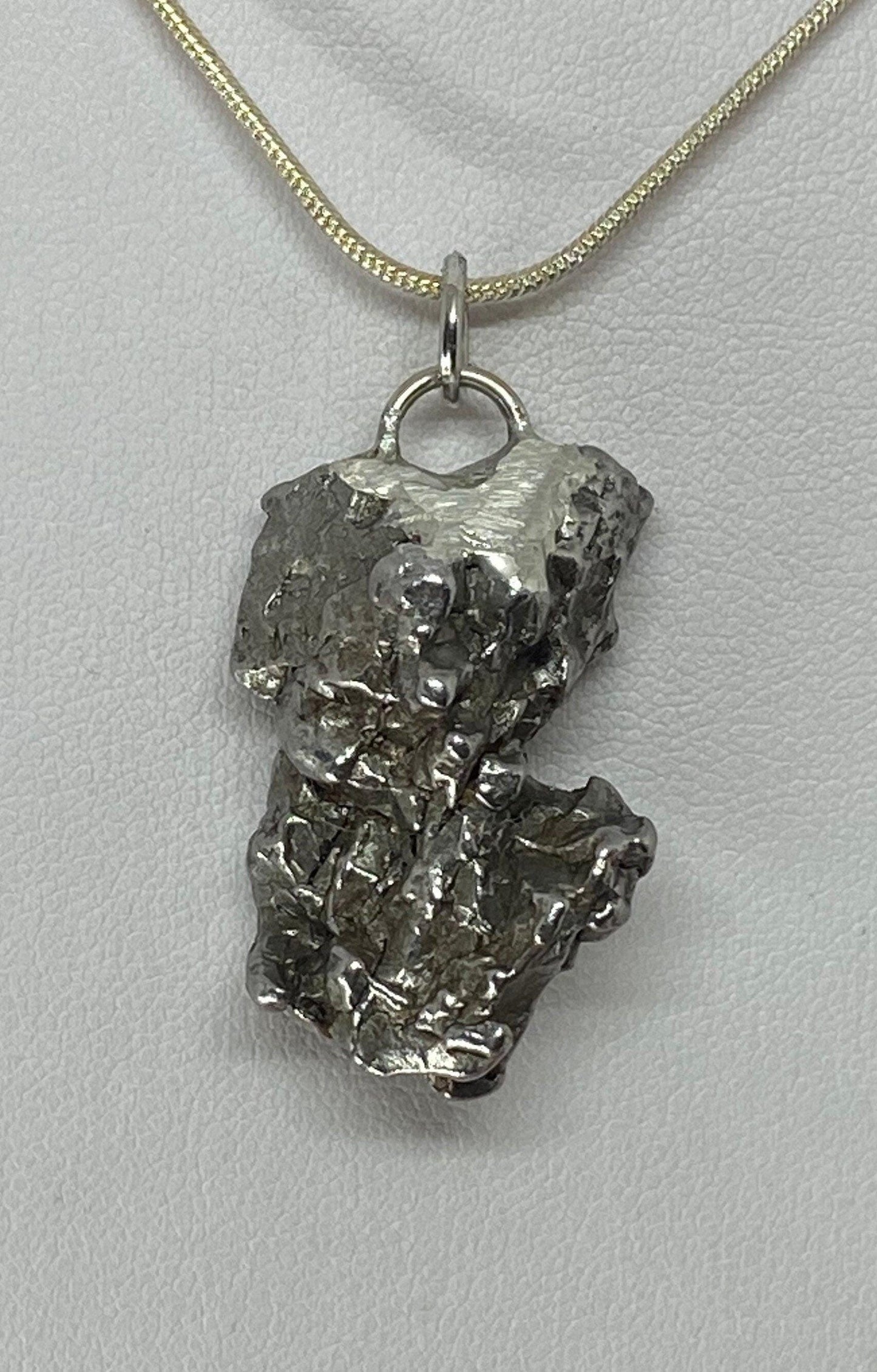 Beautiful Meteorite Campo del Cielo Pendant 19.67 grams, Astronomy Gift, Authentic Meteorite, Space Gift, Handmade Jewelry, Meteorite