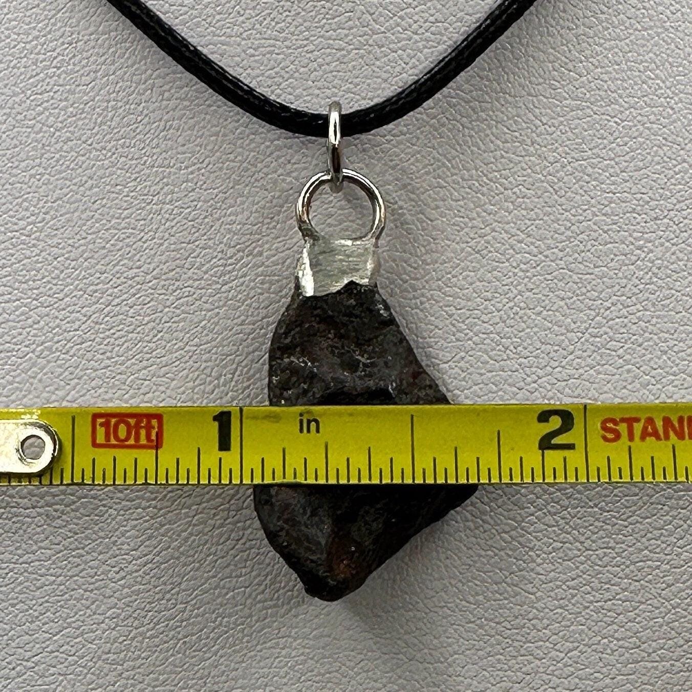 Rare Canyon Diablo Meteorite Pendant 9.32 grams, Beautiful and unique meteorite formation, Astronomy Gift, Space Gift, Iron Meteorite