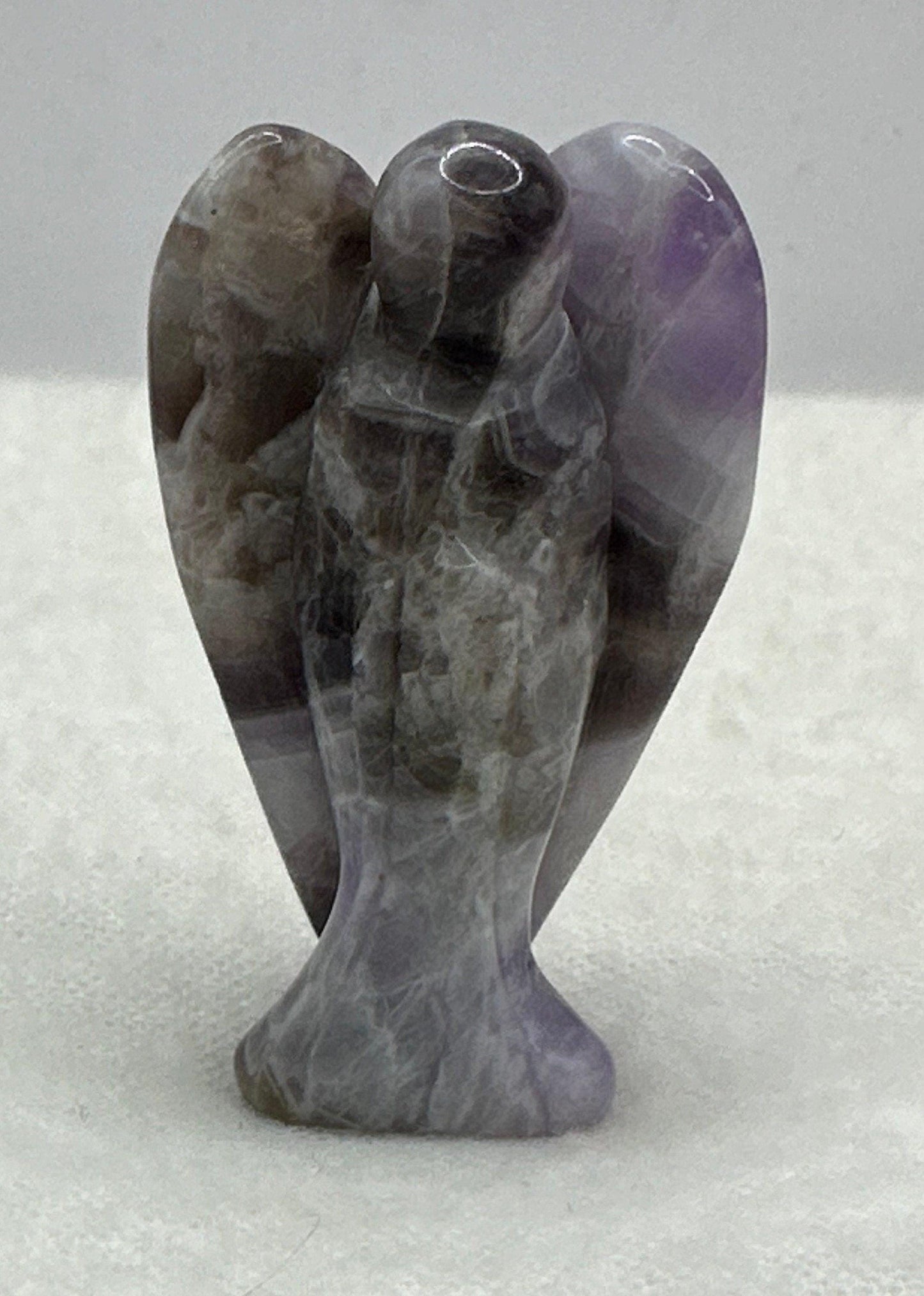 Amethyst Angel, Pocket Stone, Protection Stone, Guardian Angel, Amethyst, Amethyst Angel Figurine, Angel Figurine, 29.13 grams