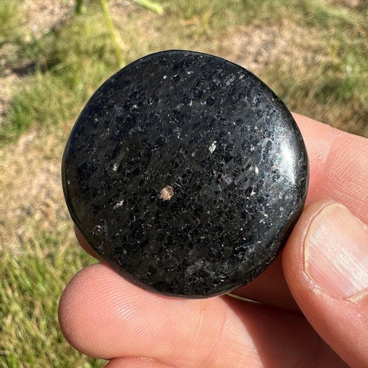 Nuummite Stone, Polished Nuummite, Greenland, Reiki, Rock Collection, Manifesting, Grounding, Energy Work, Reiki Creativity, 25.91 grams