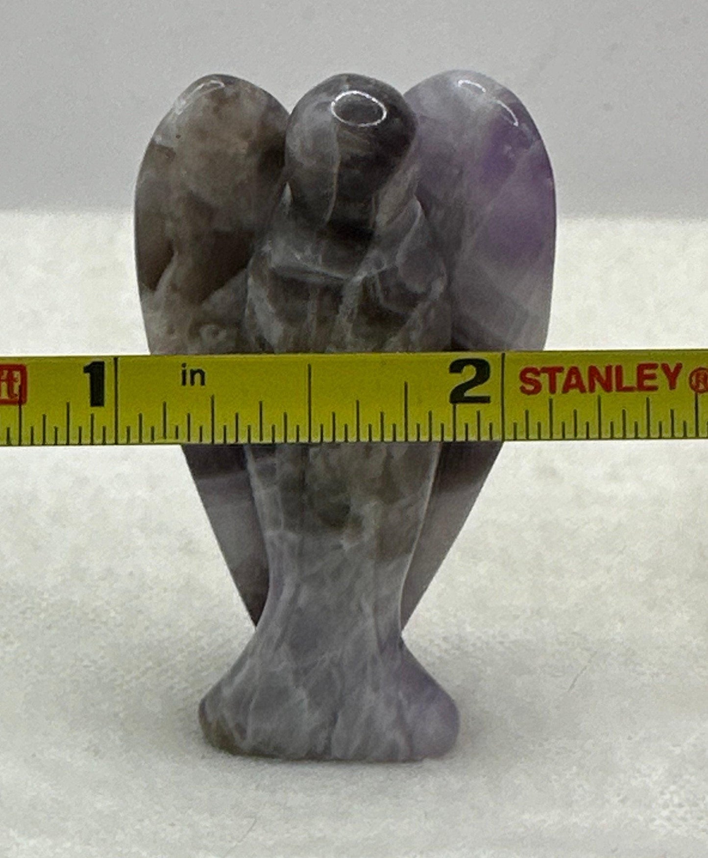 Amethyst Angel, Pocket Stone, Protection Stone, Guardian Angel, Amethyst, Amethyst Angel Figurine, Angel Figurine, 29.13 grams