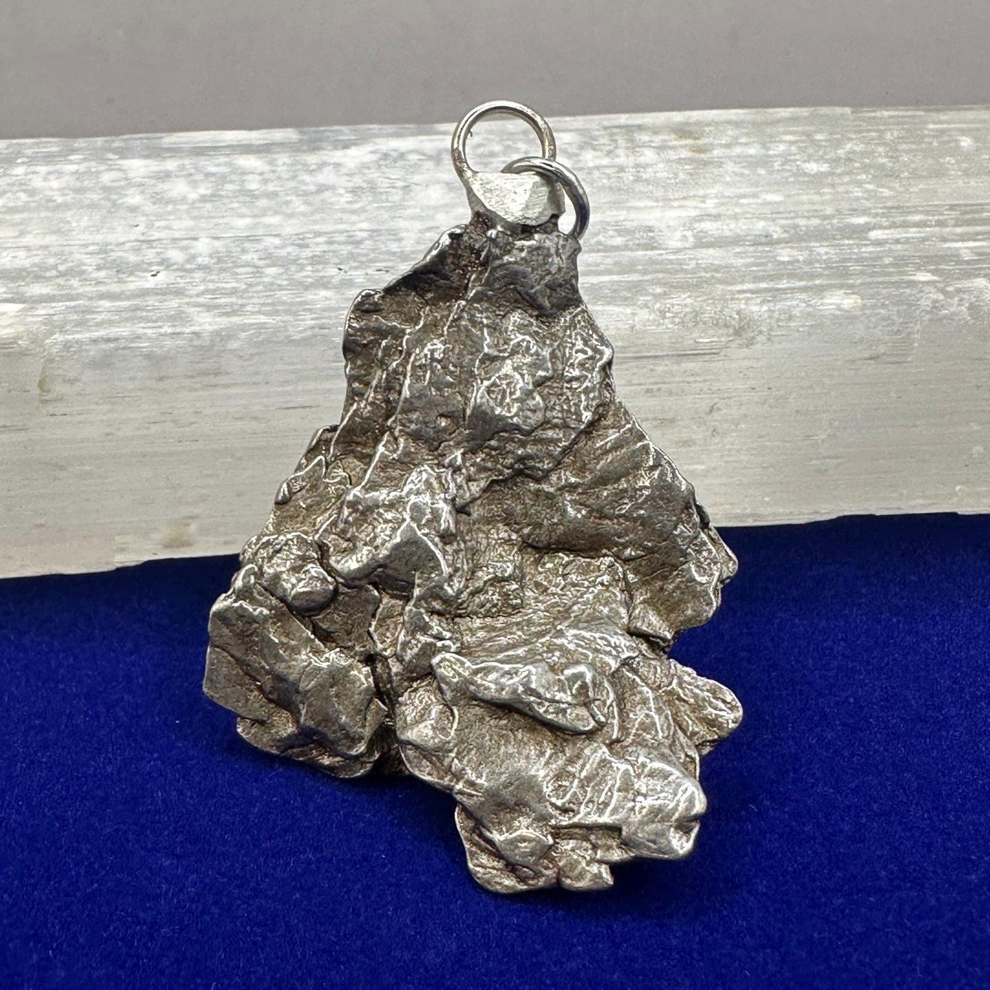 Unique and Rare Campo del Cielo Meteorite Pendant 21.02 grams, Astronomy Gift, Rare Moving Piece, Iron Meteorite, Space Gift, Space