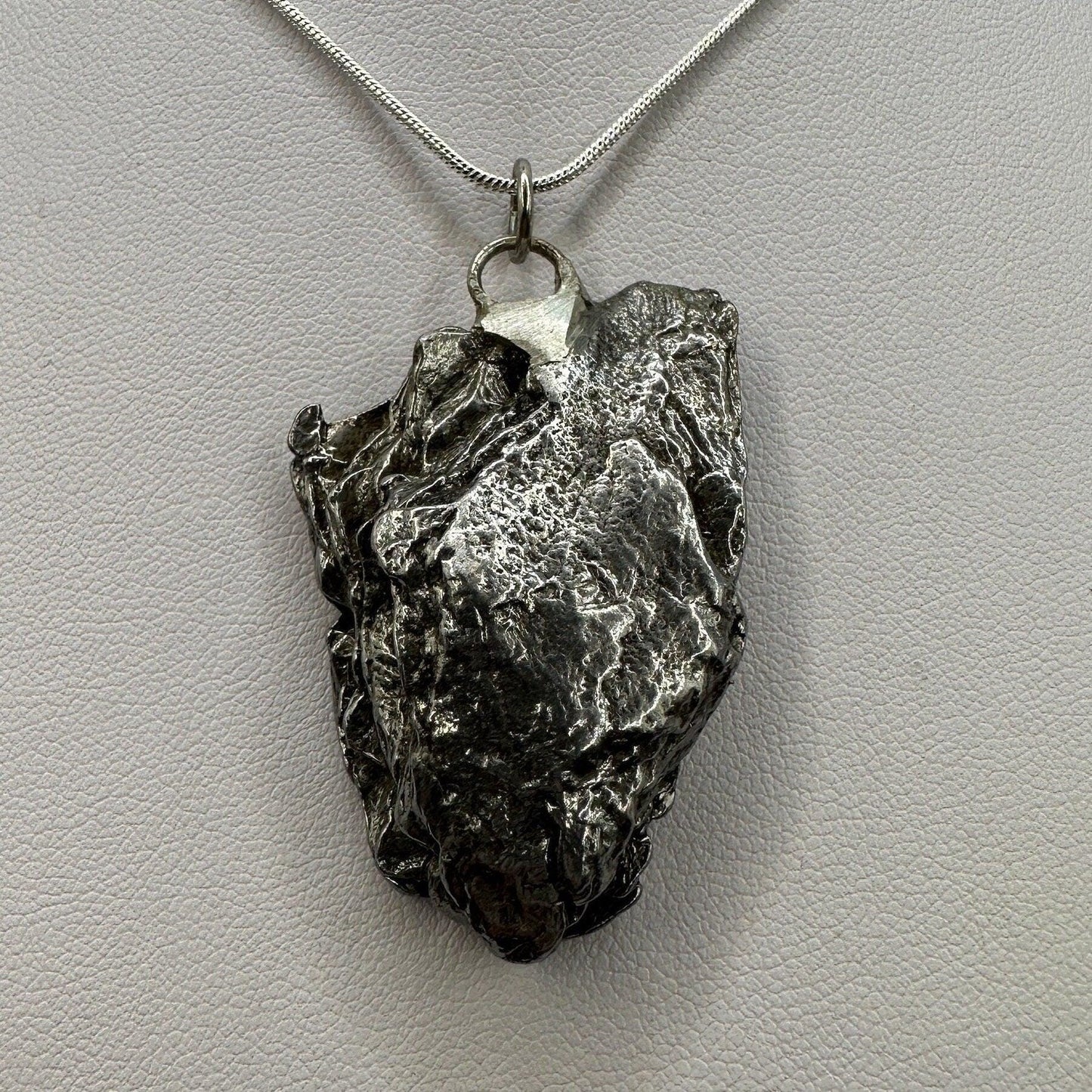 Beautiful Meteorite Campo del Cielo Pendant 34.51 grams, Astronomy Gift, Authentic Meteorite, Meteorite Jewelry, Meteorite Pendant, COA